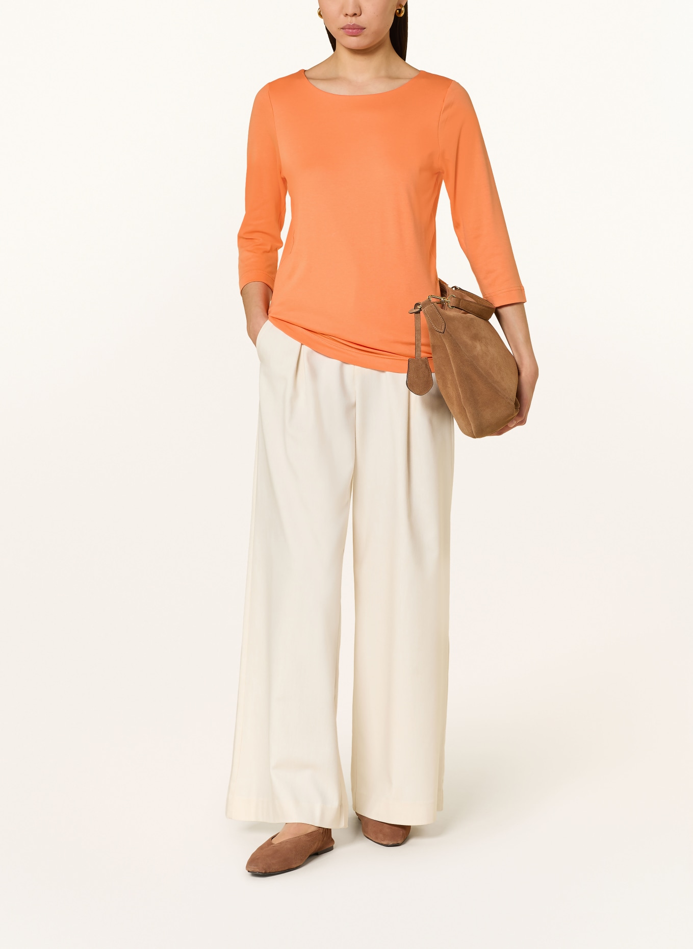 ZAÍDA Tričko s 3/4 rukávem: ORANŽOVÁ