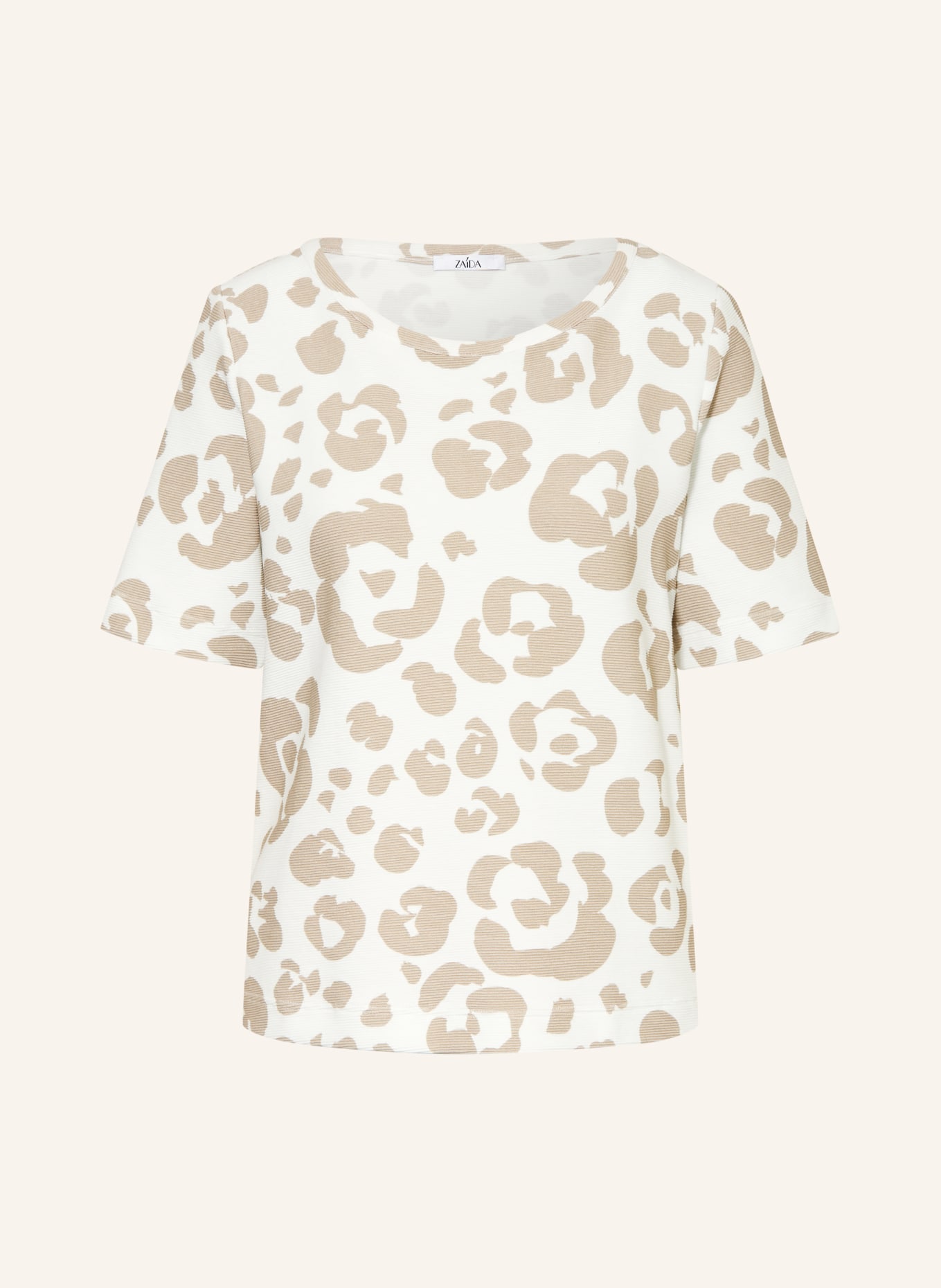 ZAÍDA T-shirt: CREAM / TAUPE