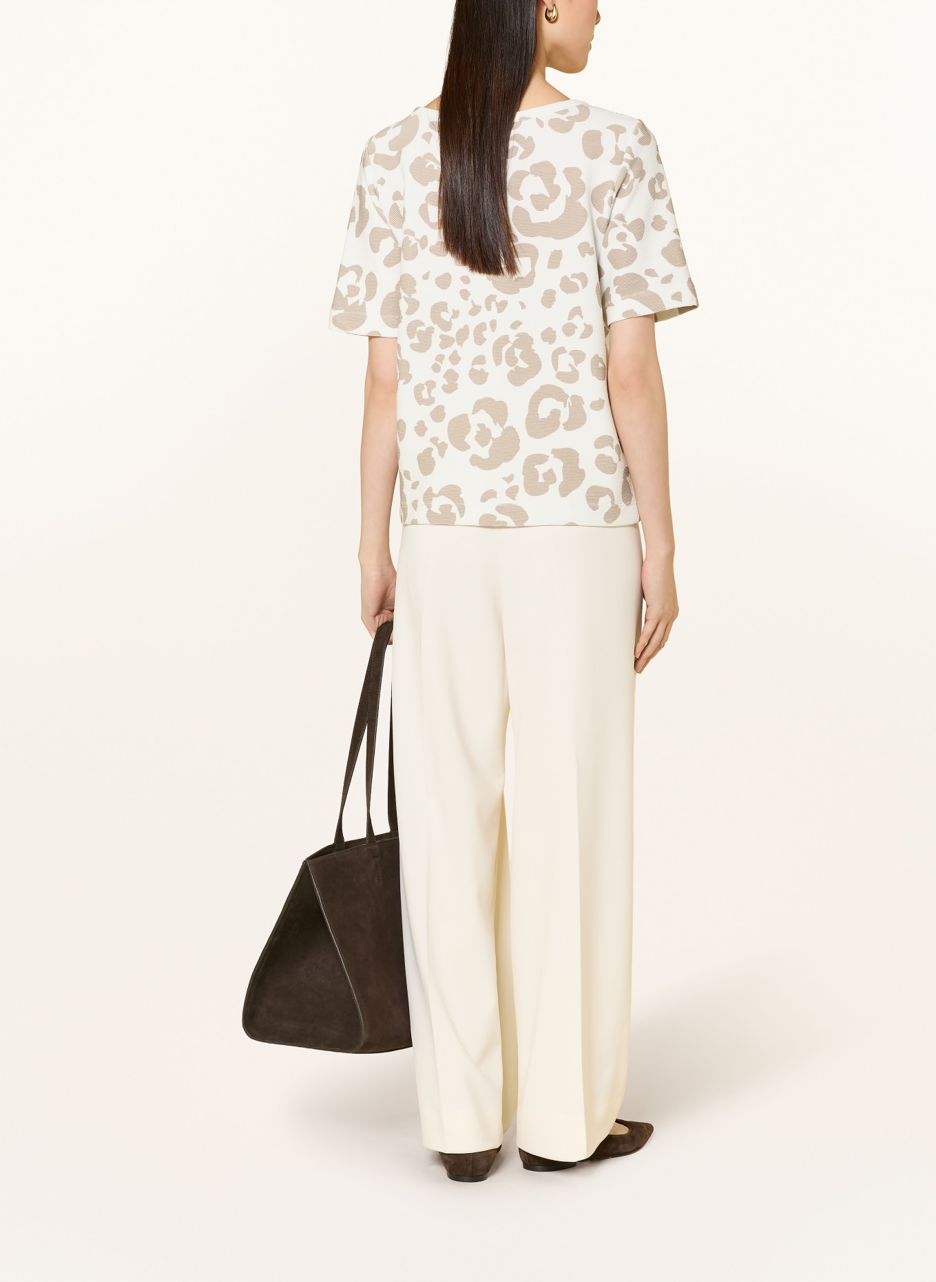 ZAÍDA T-shirt: CREAM / TAUPE