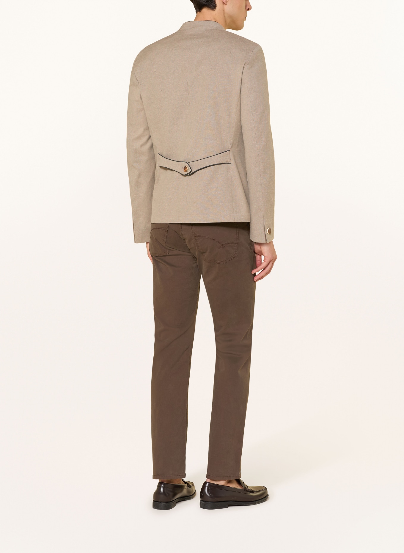 Grasegger Janker NAUDERS mit Leinen: BEIGE / DUNKELGRAU