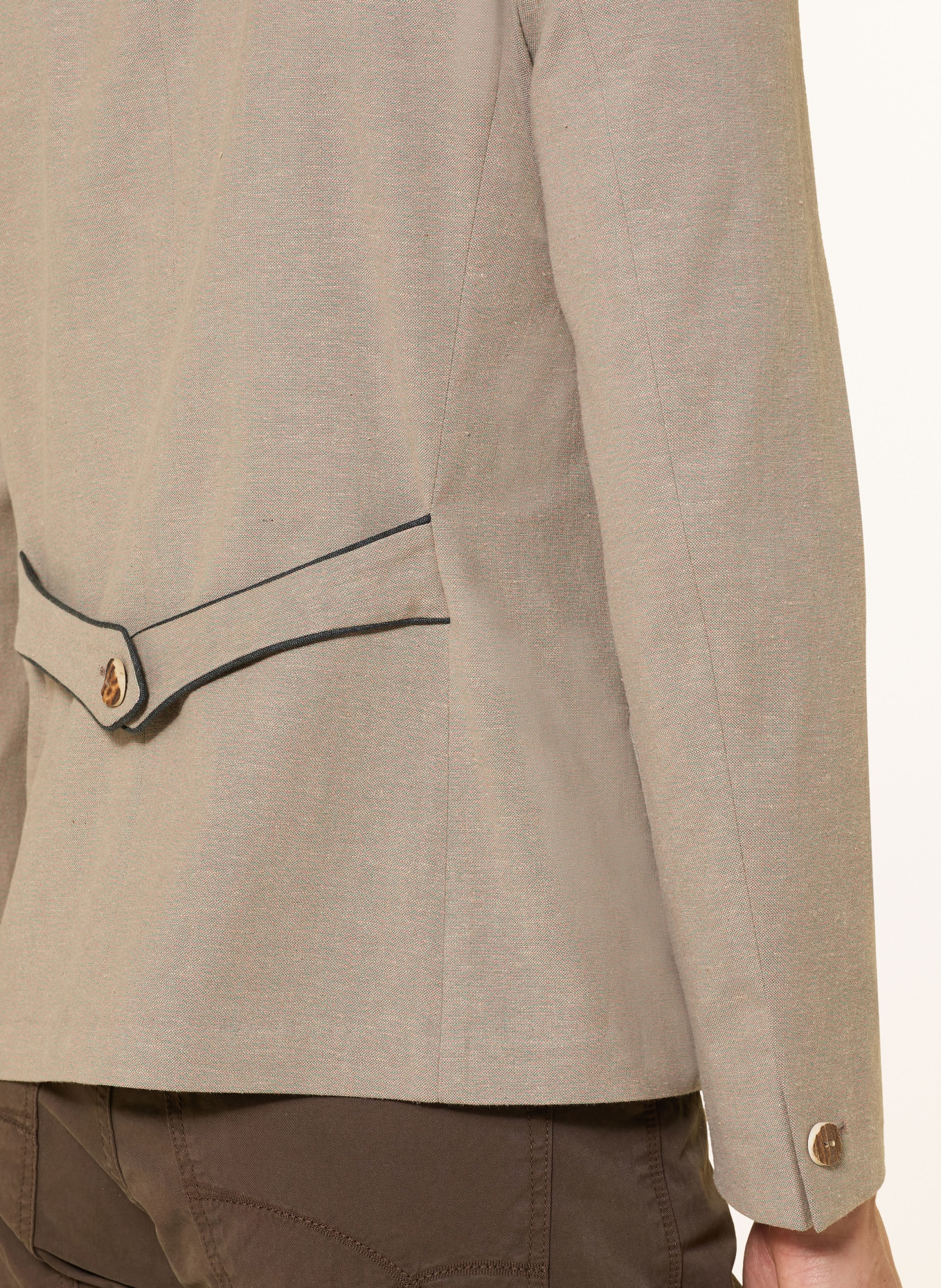 Grasegger Janker NAUDERS mit Leinen: BEIGE / DUNKELGRAU