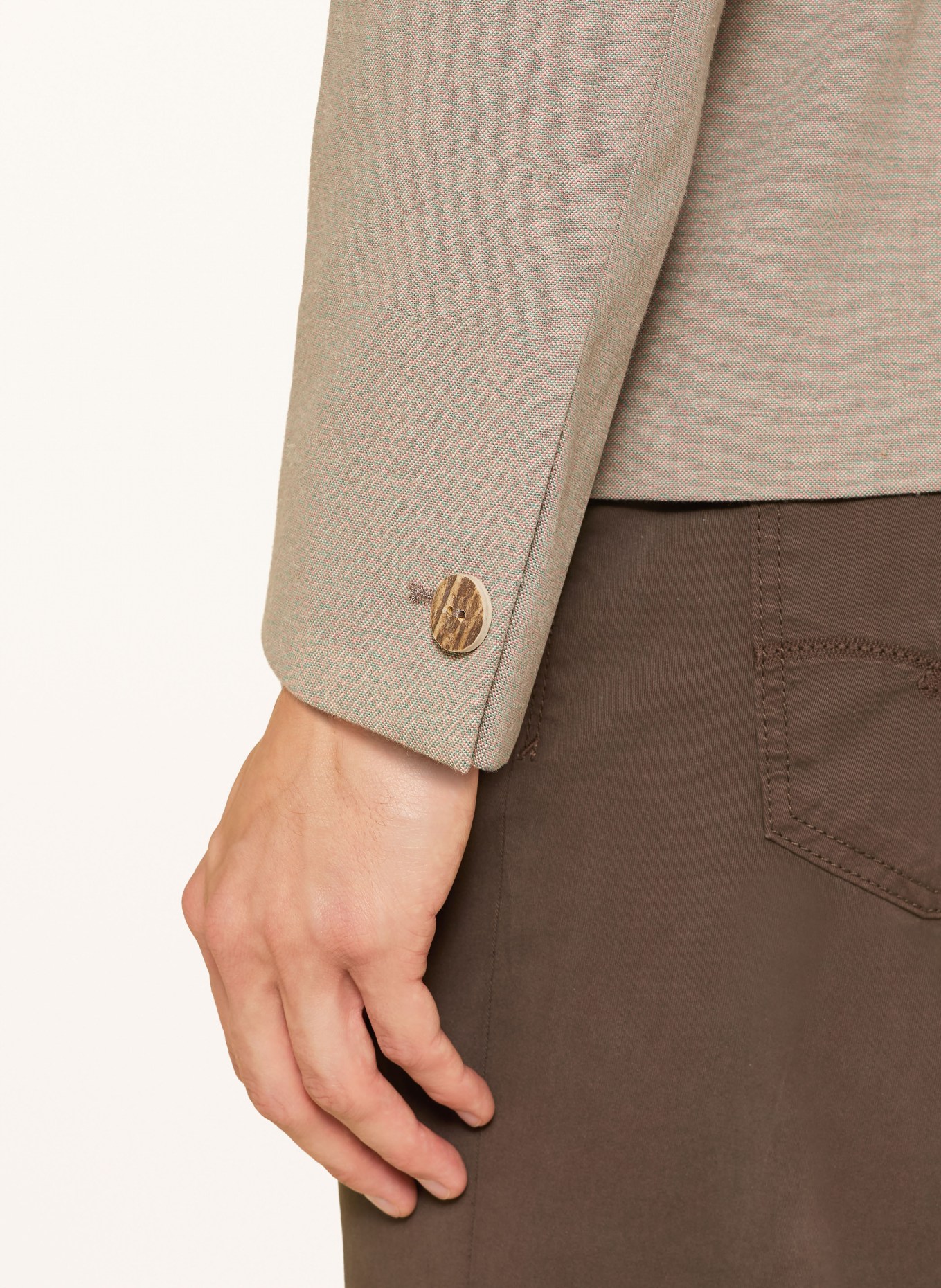 Grasegger Janker NAUDERS mit Leinen: BEIGE / DUNKELGRAU