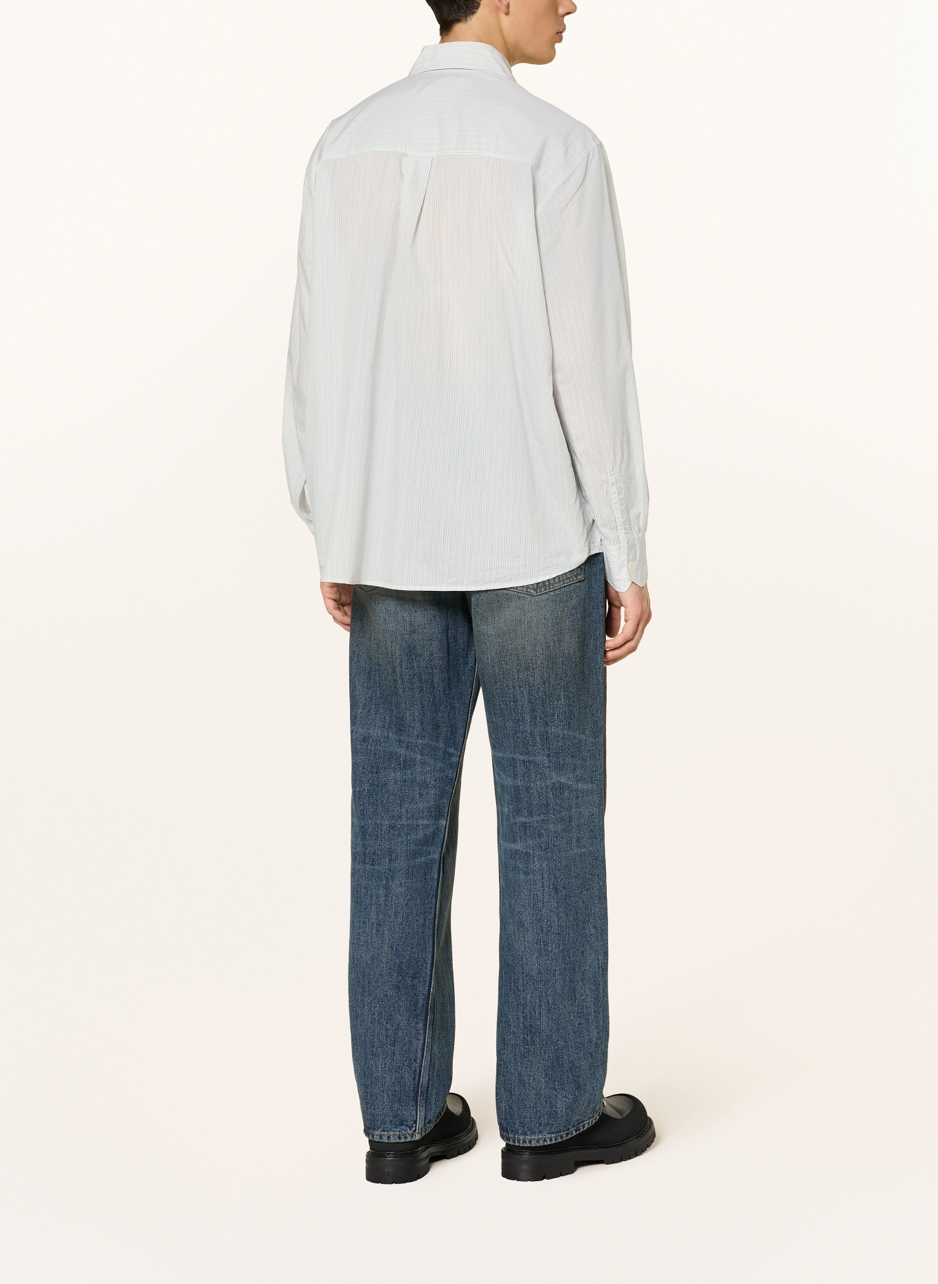 OUR LEGACY Hemd Comfort Fit: BLAU / ECRU