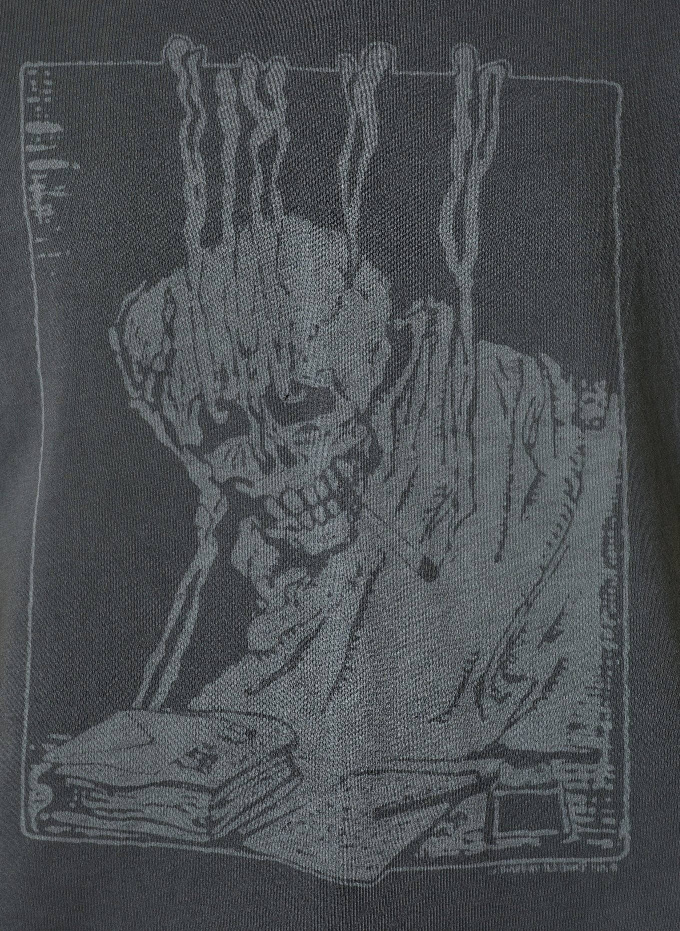 OUR LEGACY T-Shirt: DUNKELGRAU / GRAU