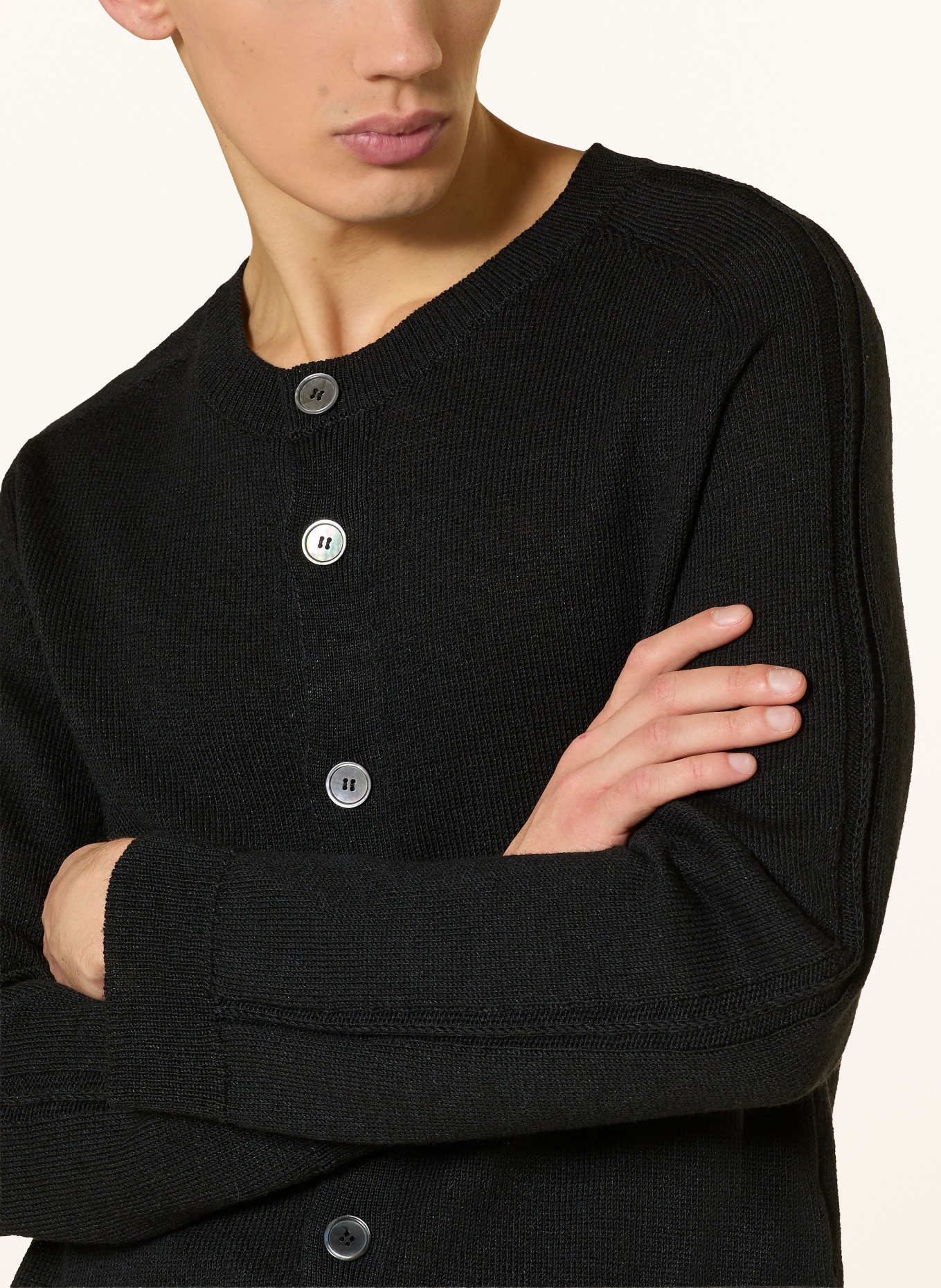 OUR LEGACY Strickjacke: SCHWARZ