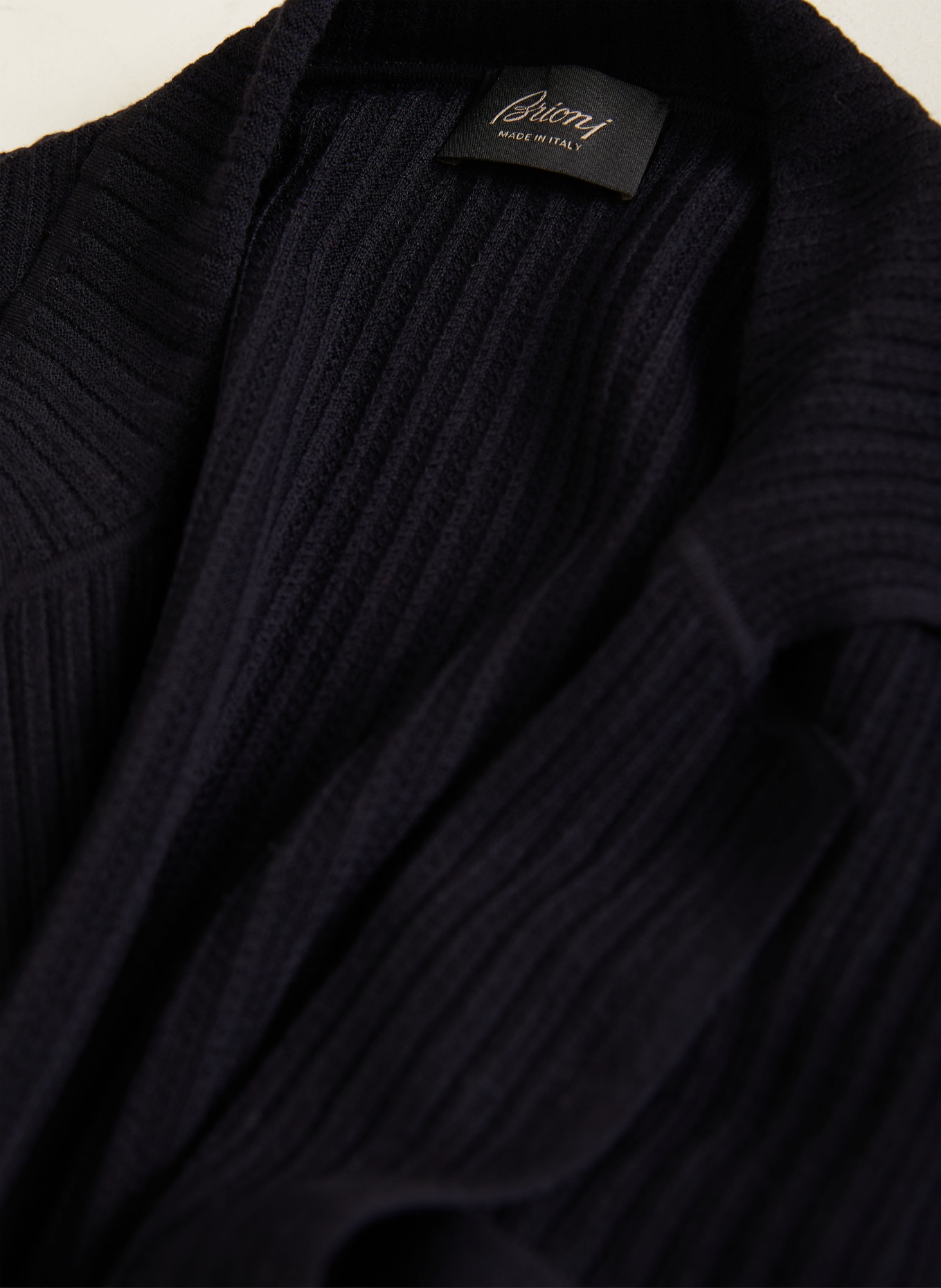 Brioni Regular fit knit jacket: DARK BLUE