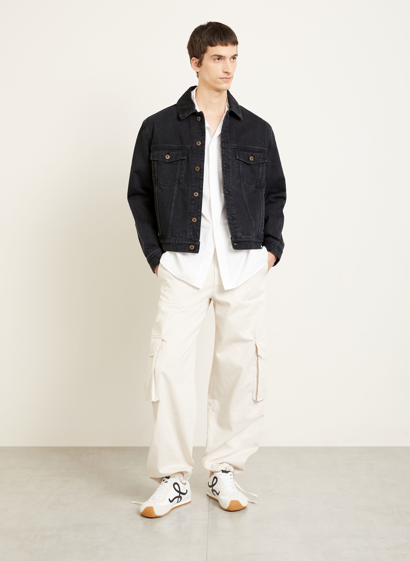 LOEWE kurtka dżinsowa: 1100 BLACK