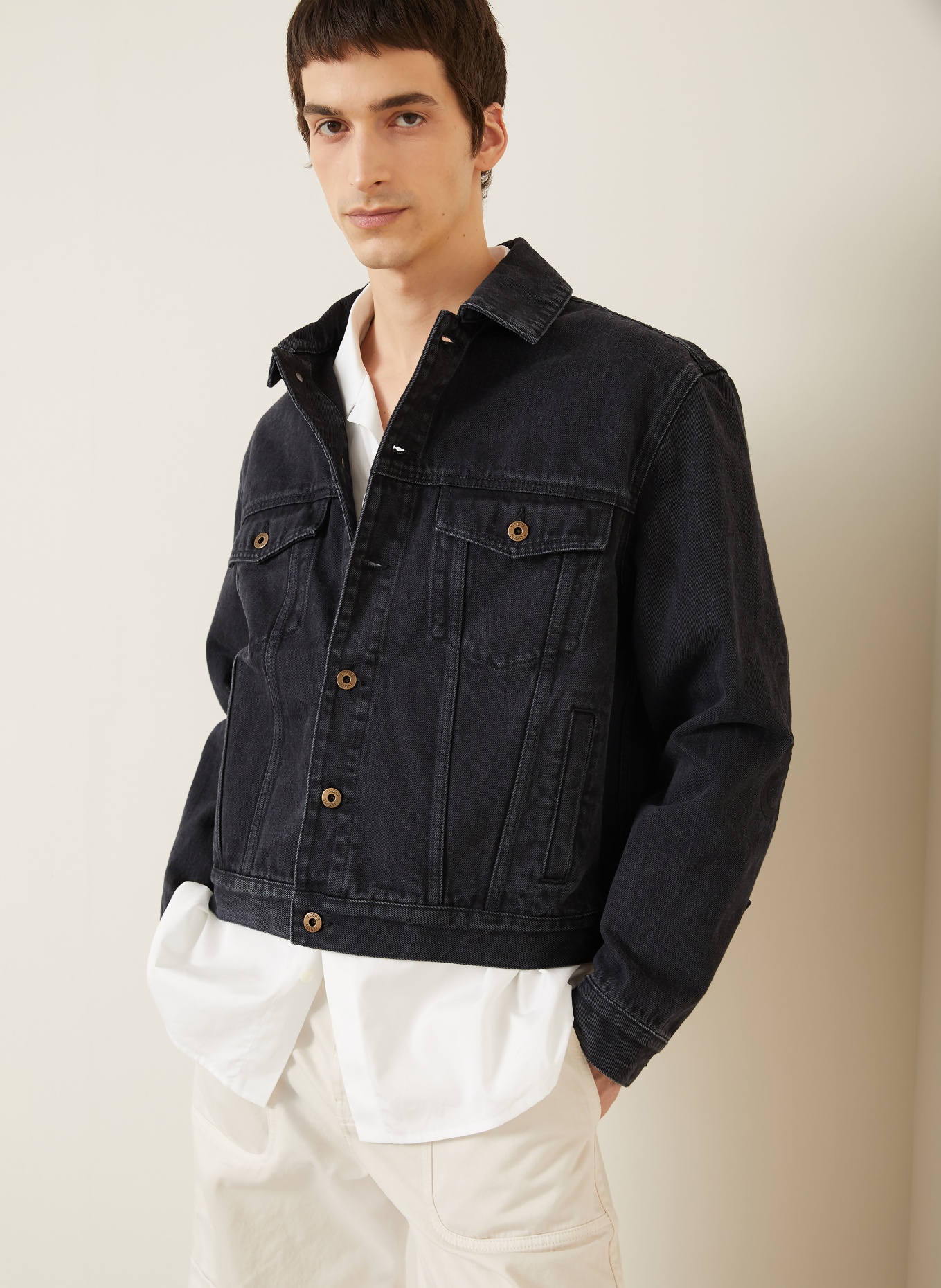 LOEWE kurtka dżinsowa: 1100 BLACK