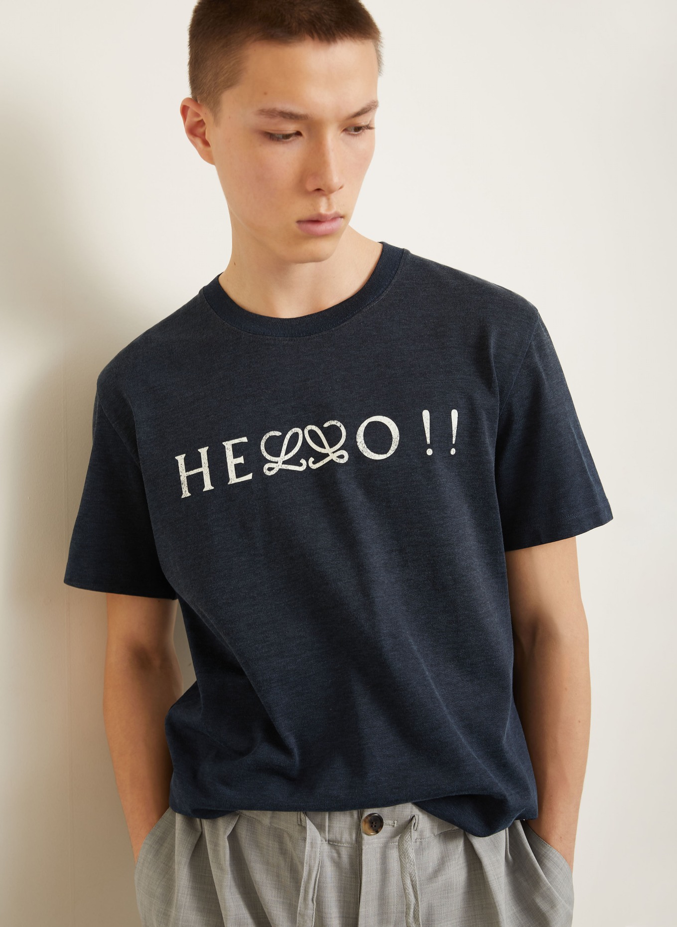 LOEWE T-Shirt: DUNKELBLAU