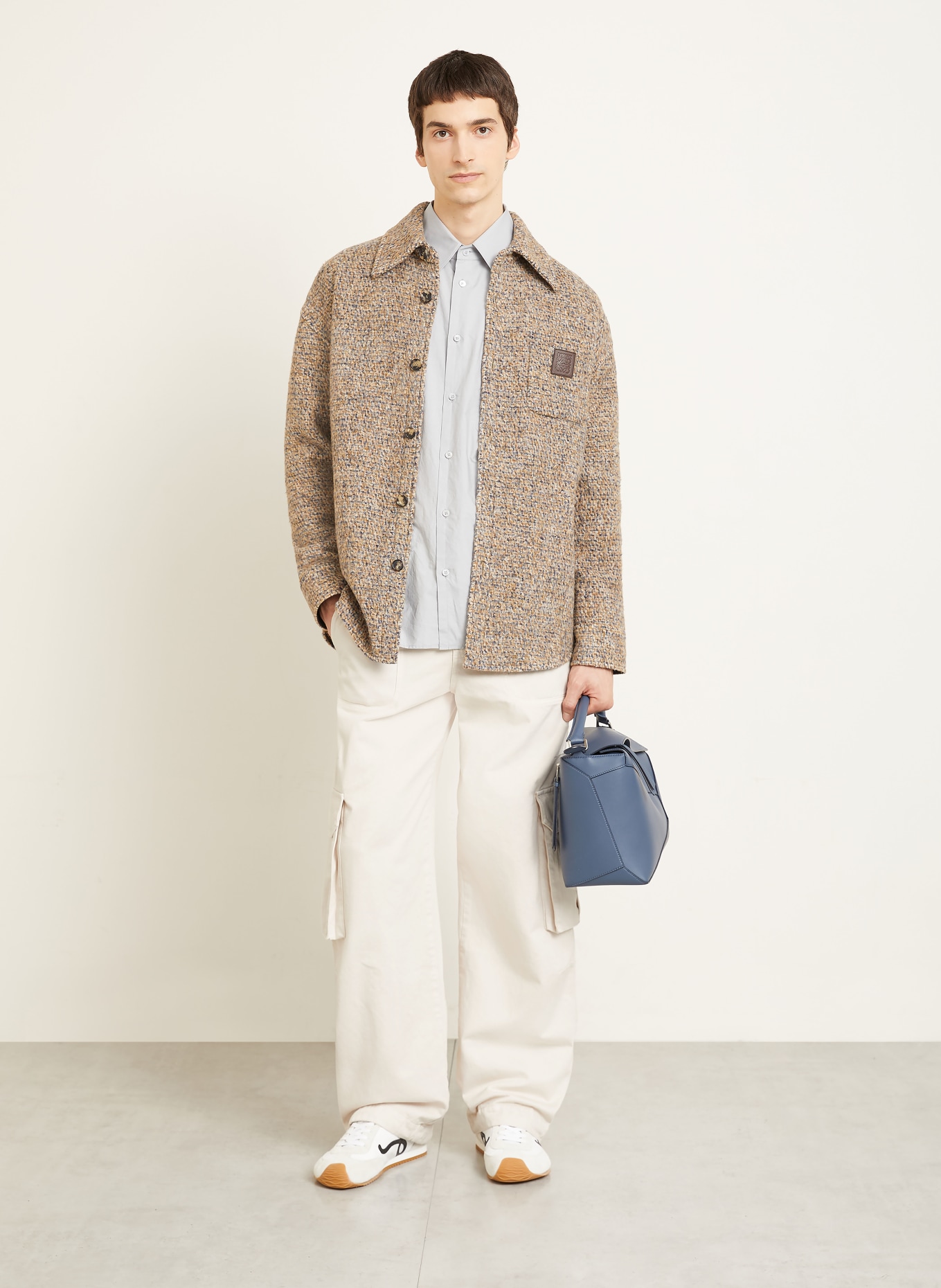 LOEWE Regular fit cargo pants: ECRU