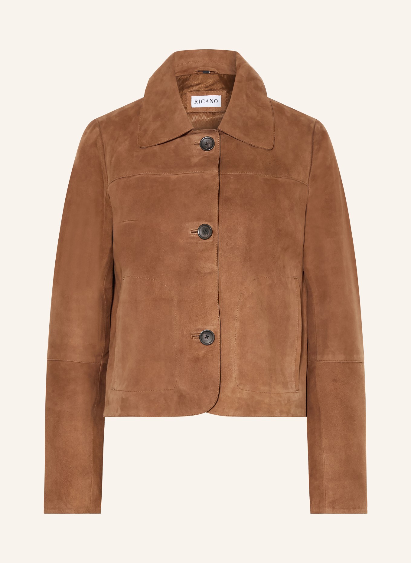 RICANO Kožená bunda JEENA: HNĚDÁ