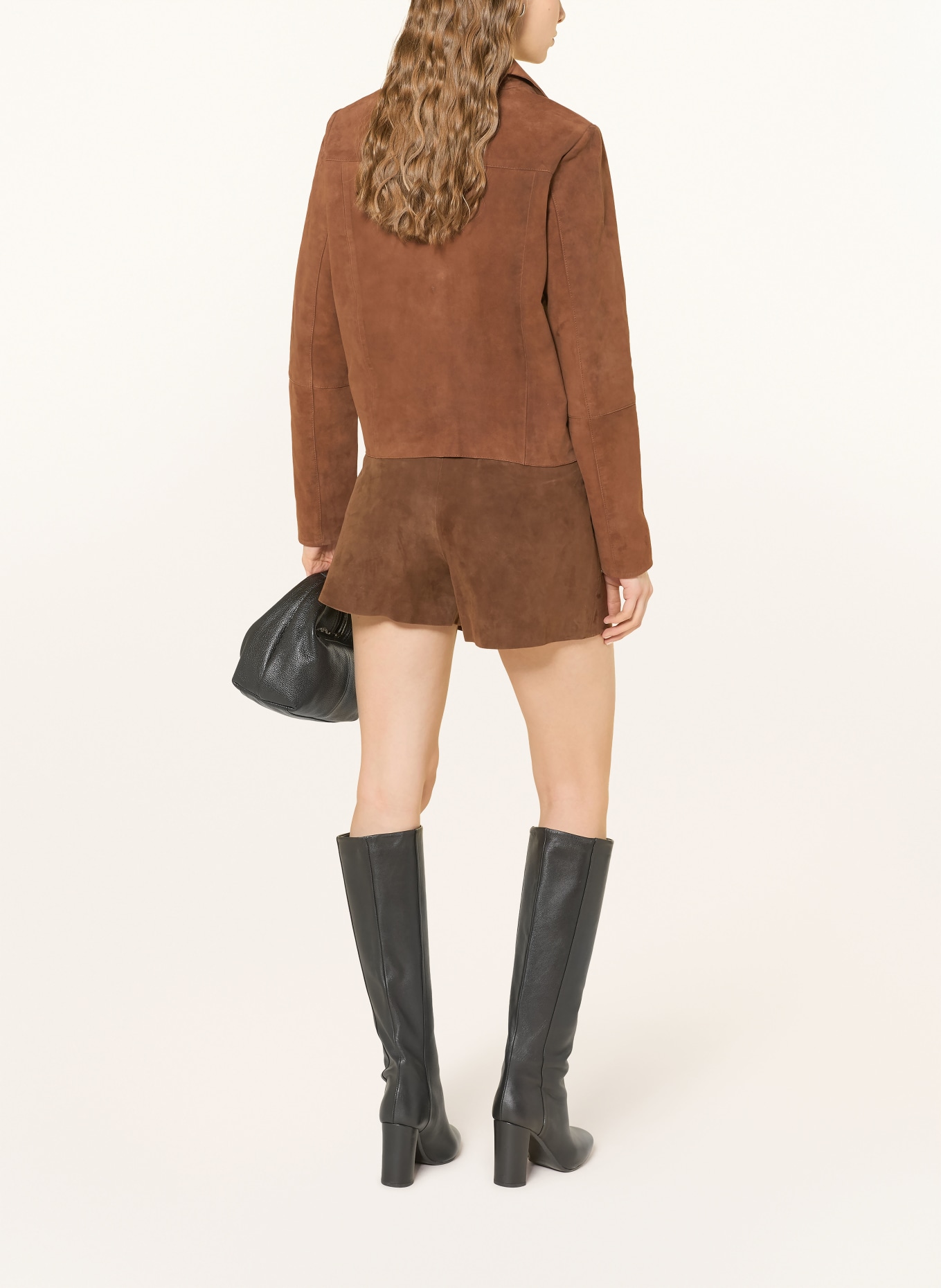 RICANO Kožená bunda JEENA: HNĚDÁ