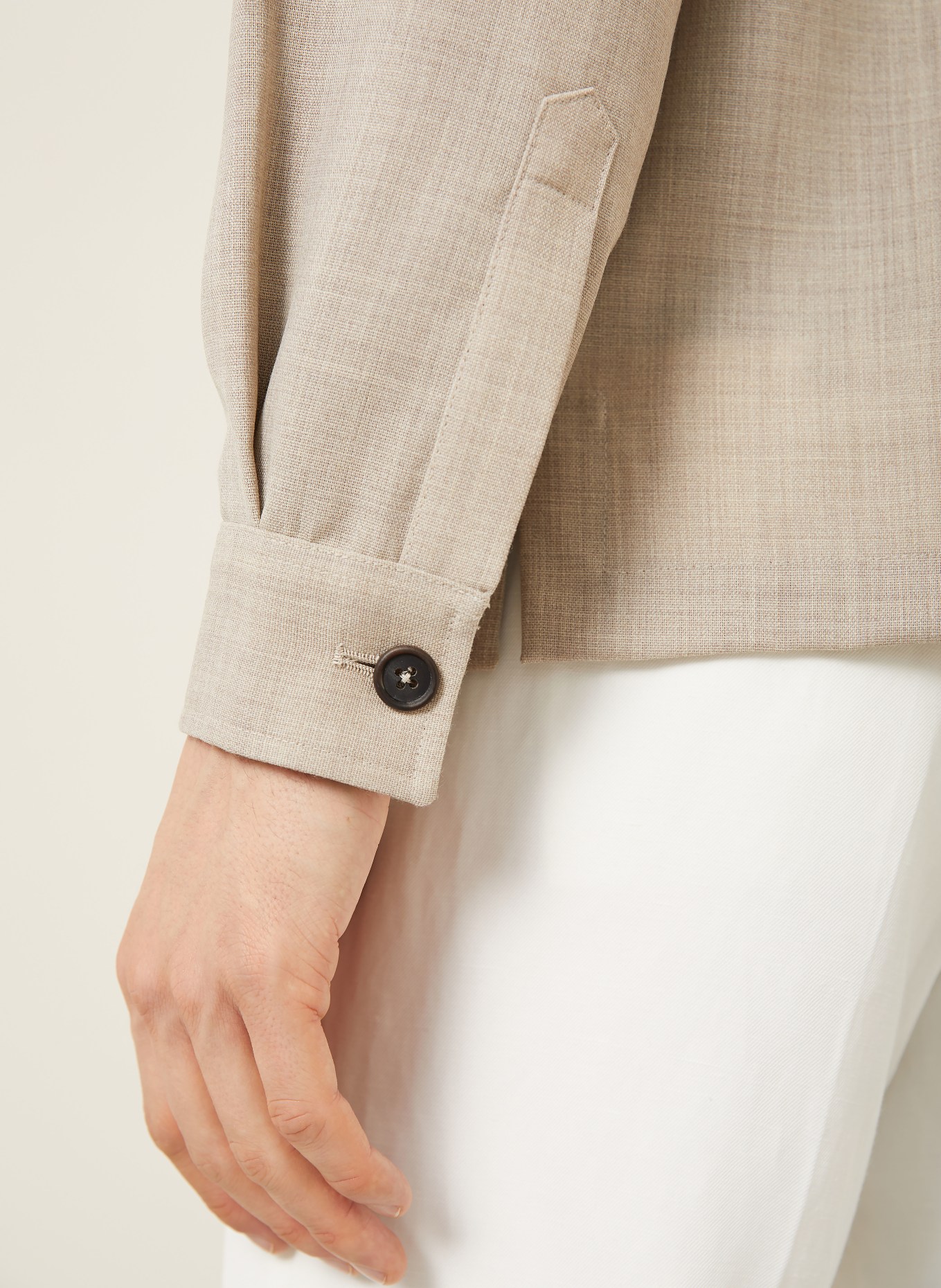 FIORONI Overshirt: BEIGE