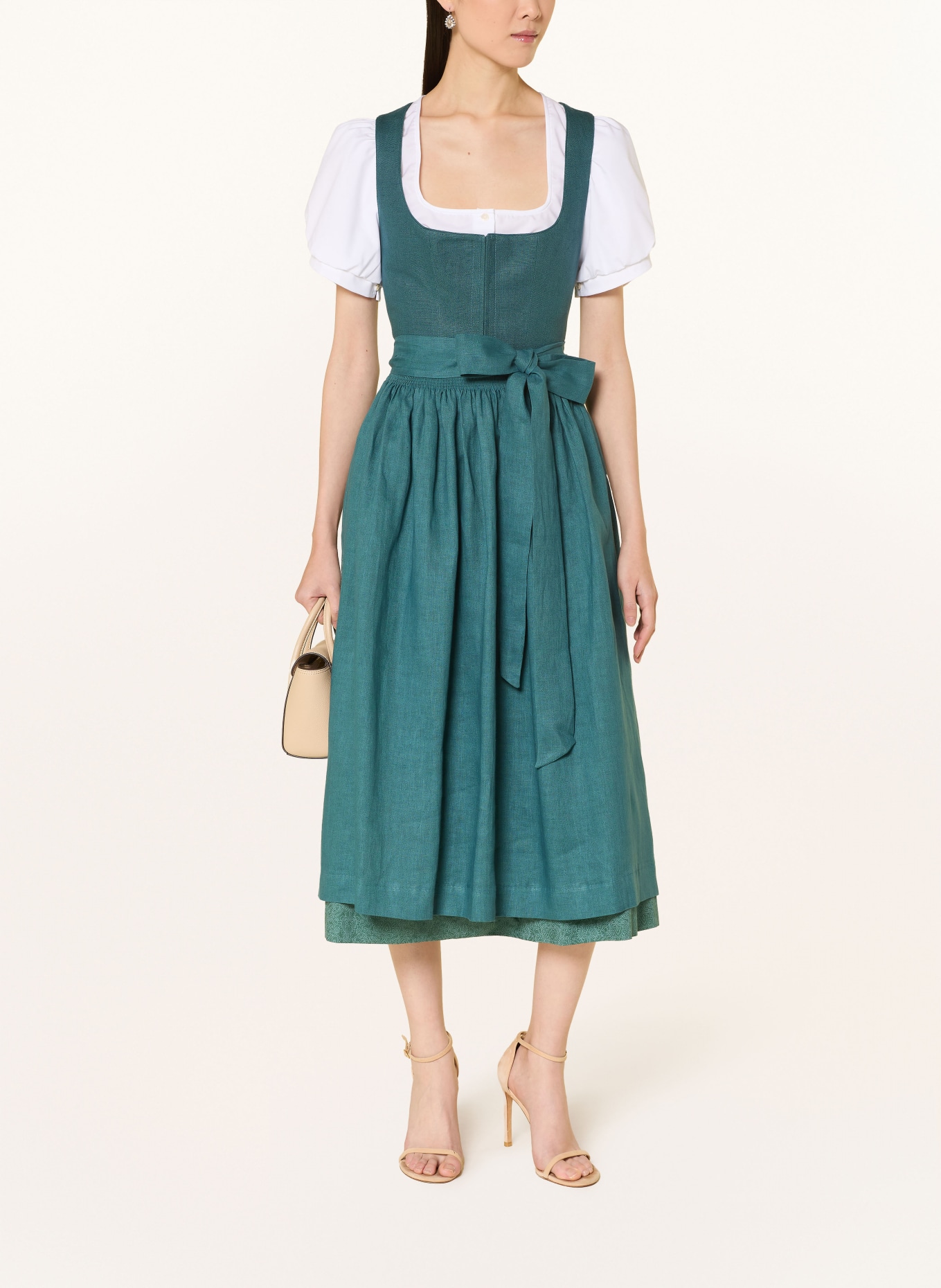 Johann & Johanna Leinendirndl PLATTENSEE: DUNKELGRÜN / PETROL