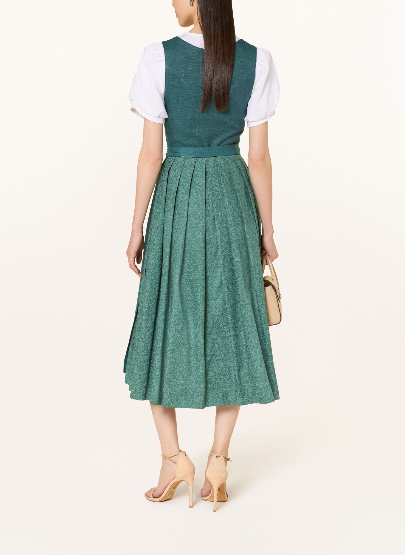 Johann & Johanna Leinendirndl PLATTENSEE: DUNKELGRÜN / PETROL