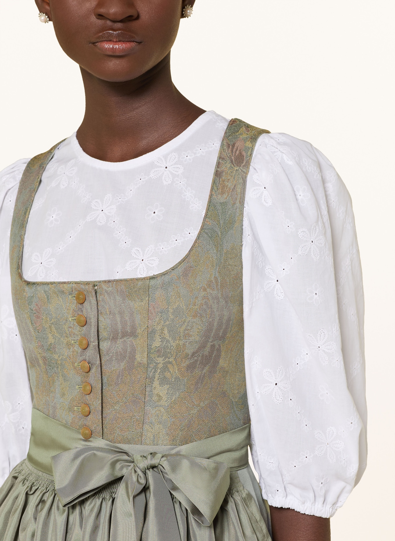Hammerschmid Jacquard-Dirndl PILLERSEE: GRAU / BLAUGRAU