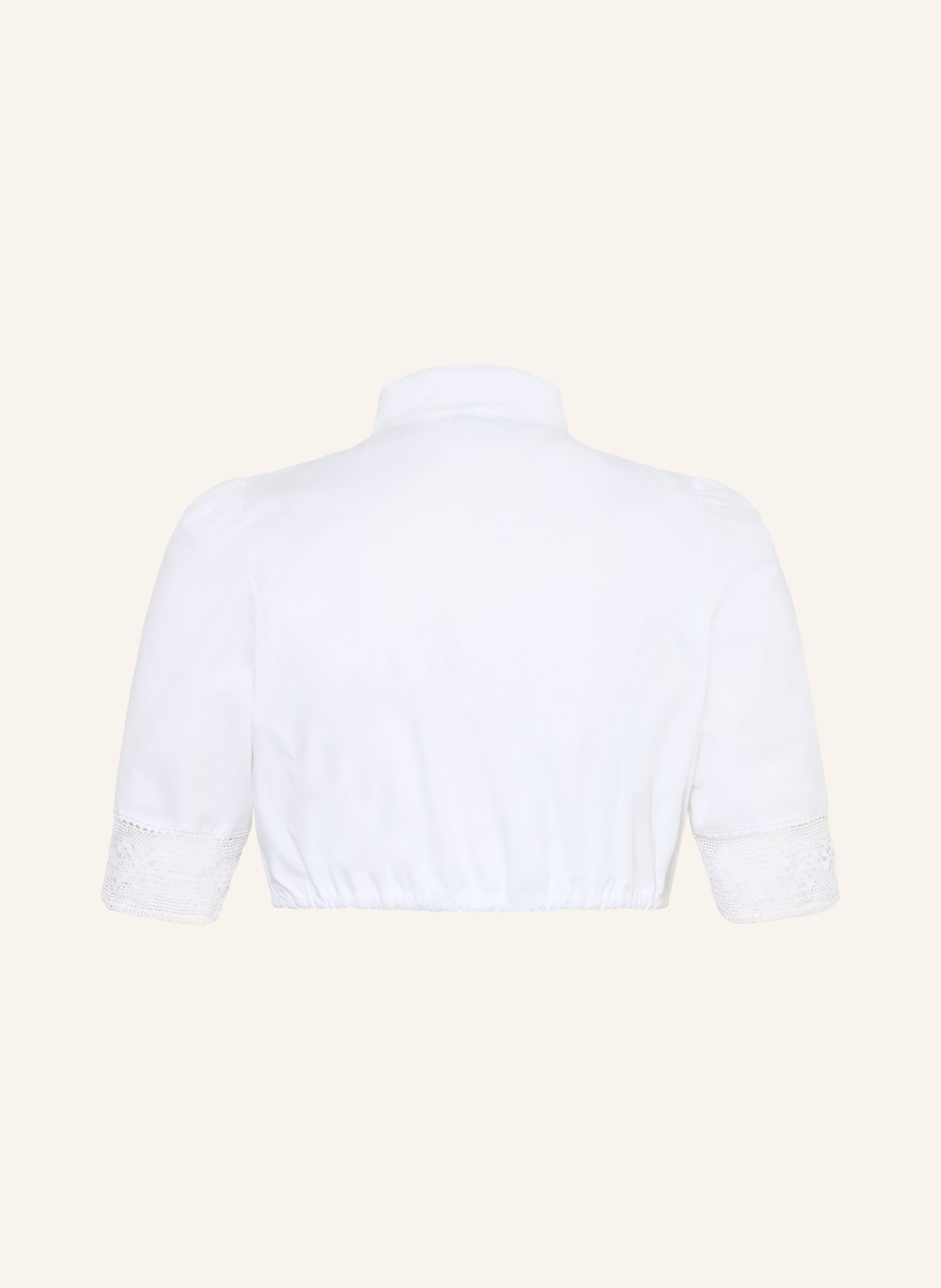 Hammerschmid Dirndlbluse AMELIE mit Spitze: WEISS