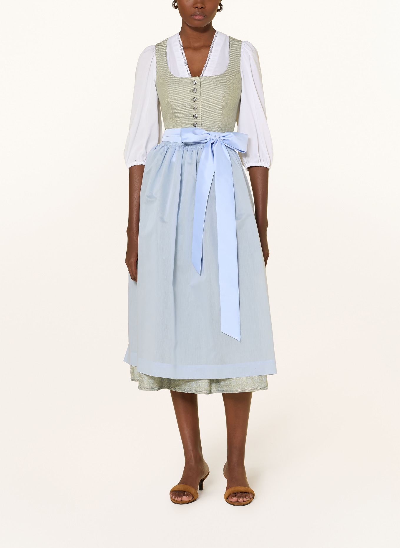 Hammerschmid Dirndl KOFLERSEE: LIGHT GREEN / LIGHT BLUE