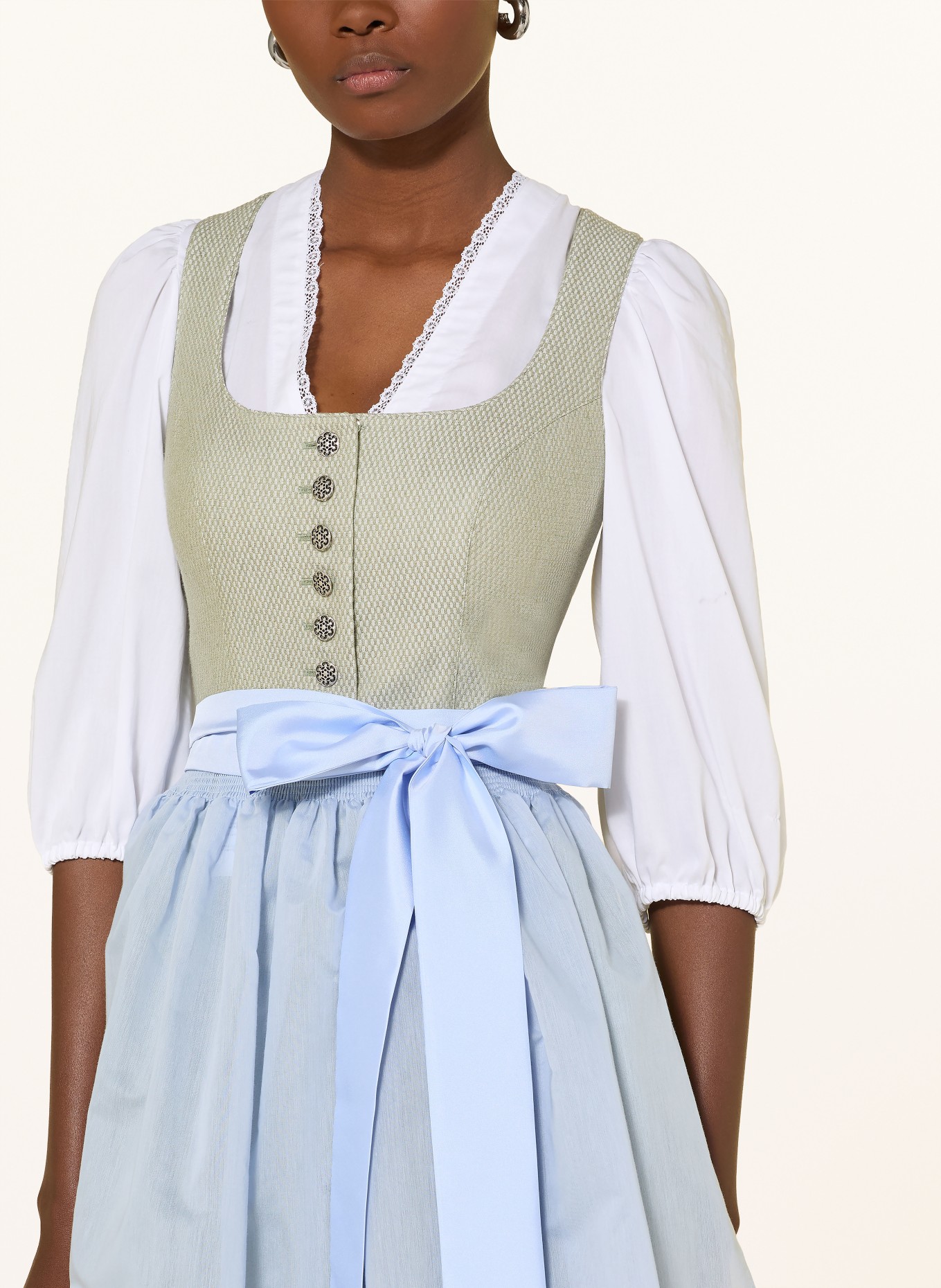 Hammerschmid Dirndl KOFLERSEE: LIGHT GREEN / LIGHT BLUE