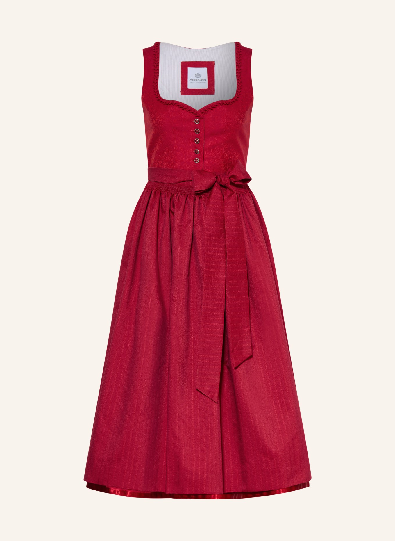 Hammerschmid ROTHSEE dirndl with ruffles: RED