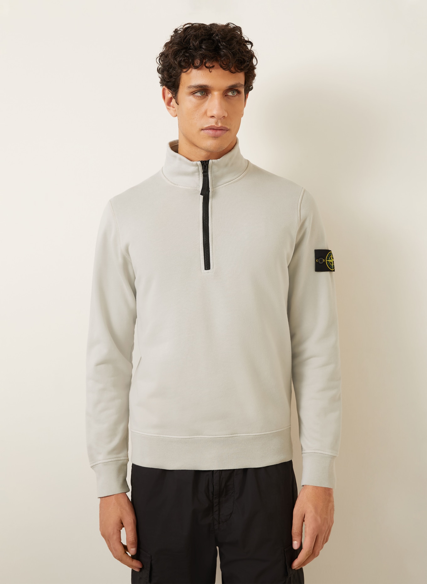 STONE ISLAND Sweat-Troyer: HELLGRAU