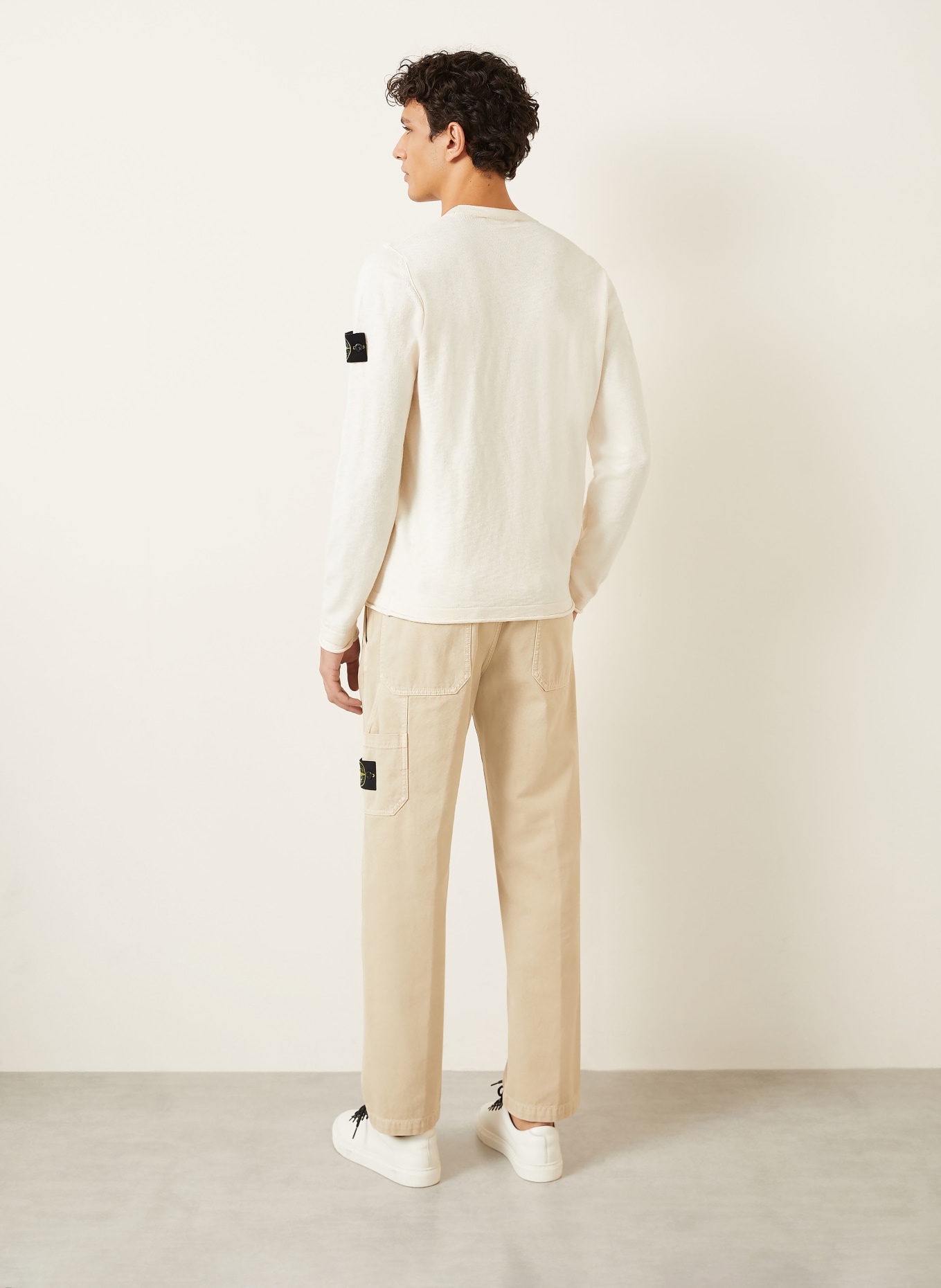 STONE ISLAND Pullover: ECRU