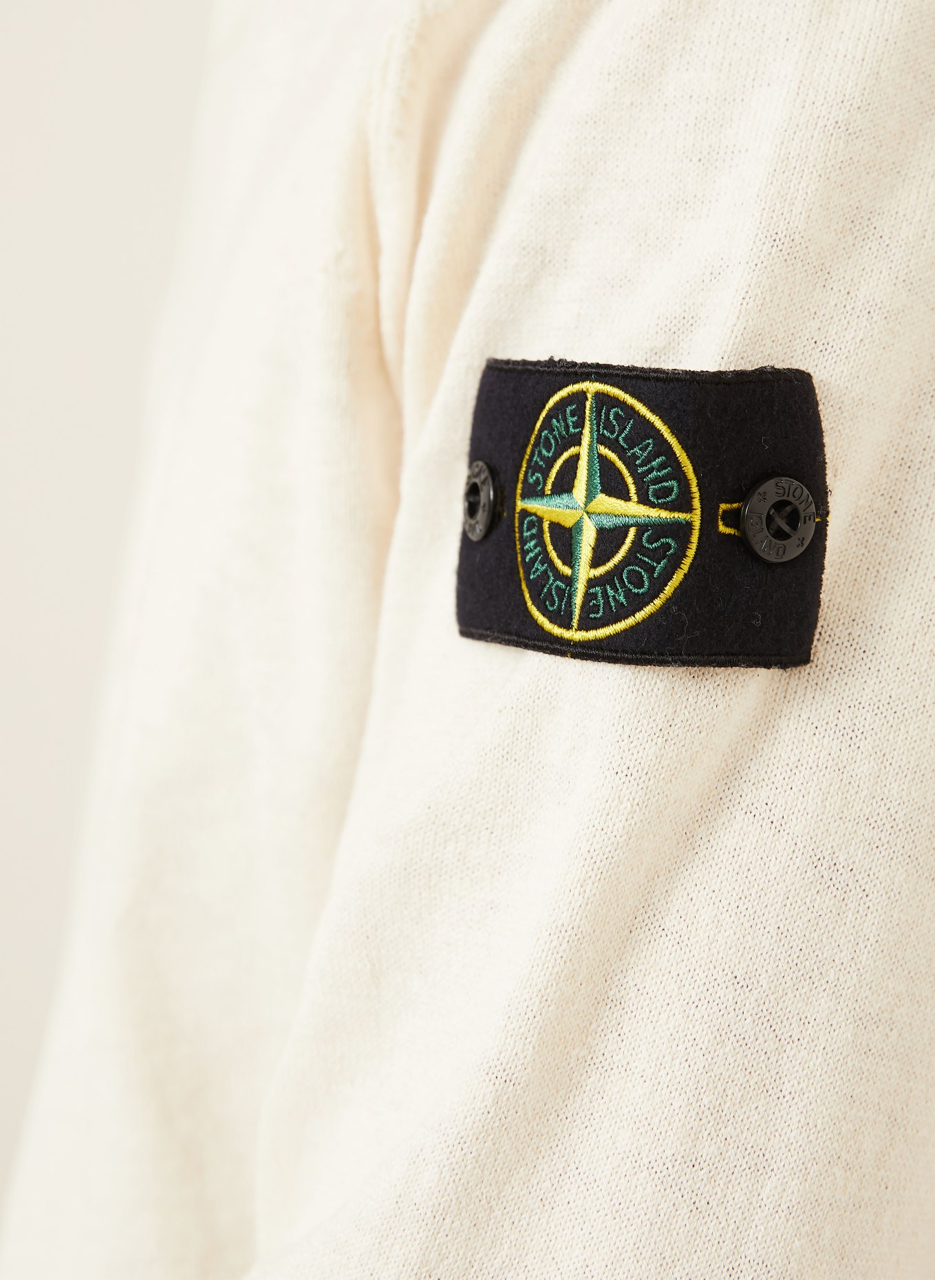 STONE ISLAND Pullover: ECRU