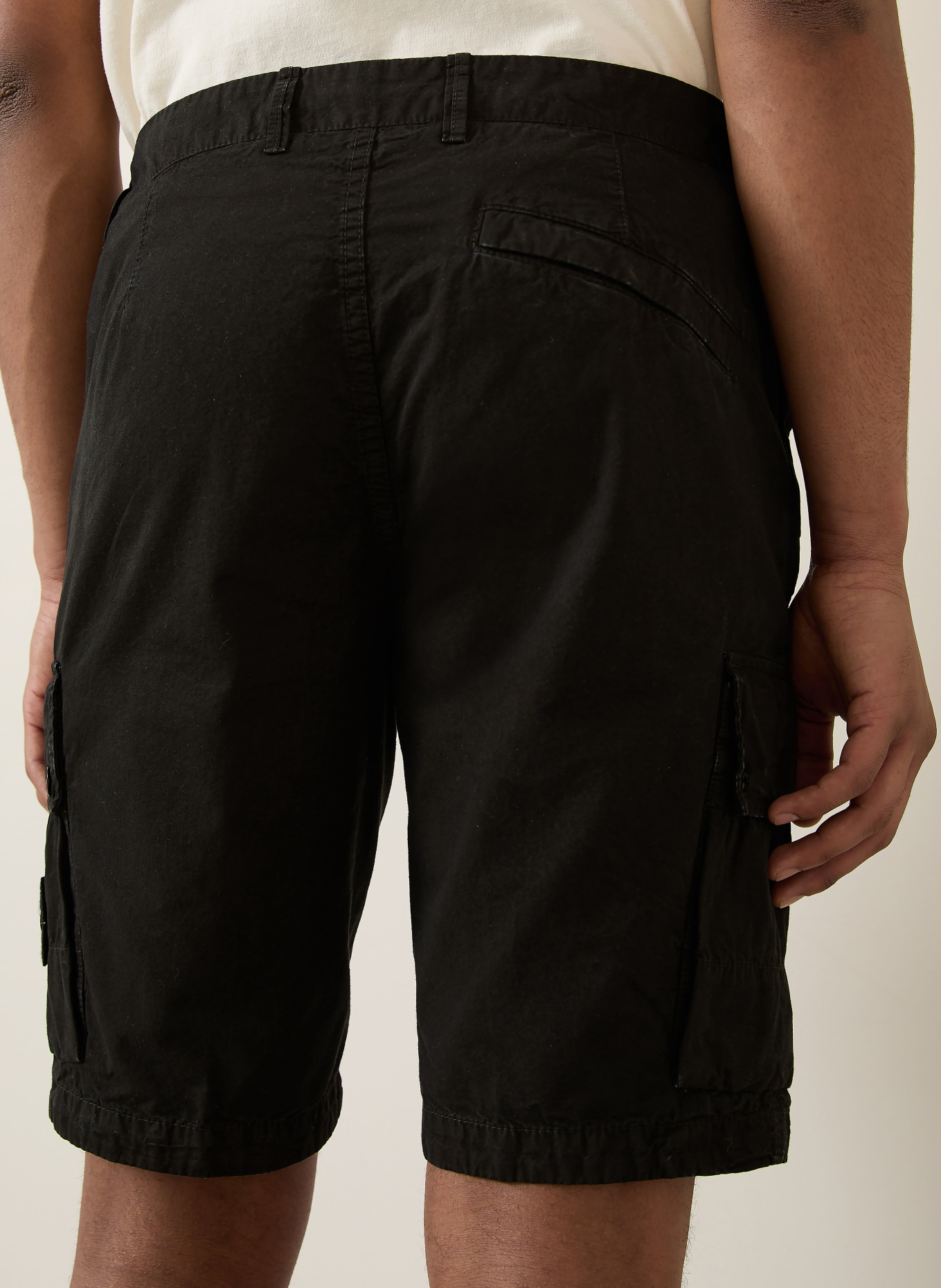STONE ISLAND Cargoshorts: SCHWARZ