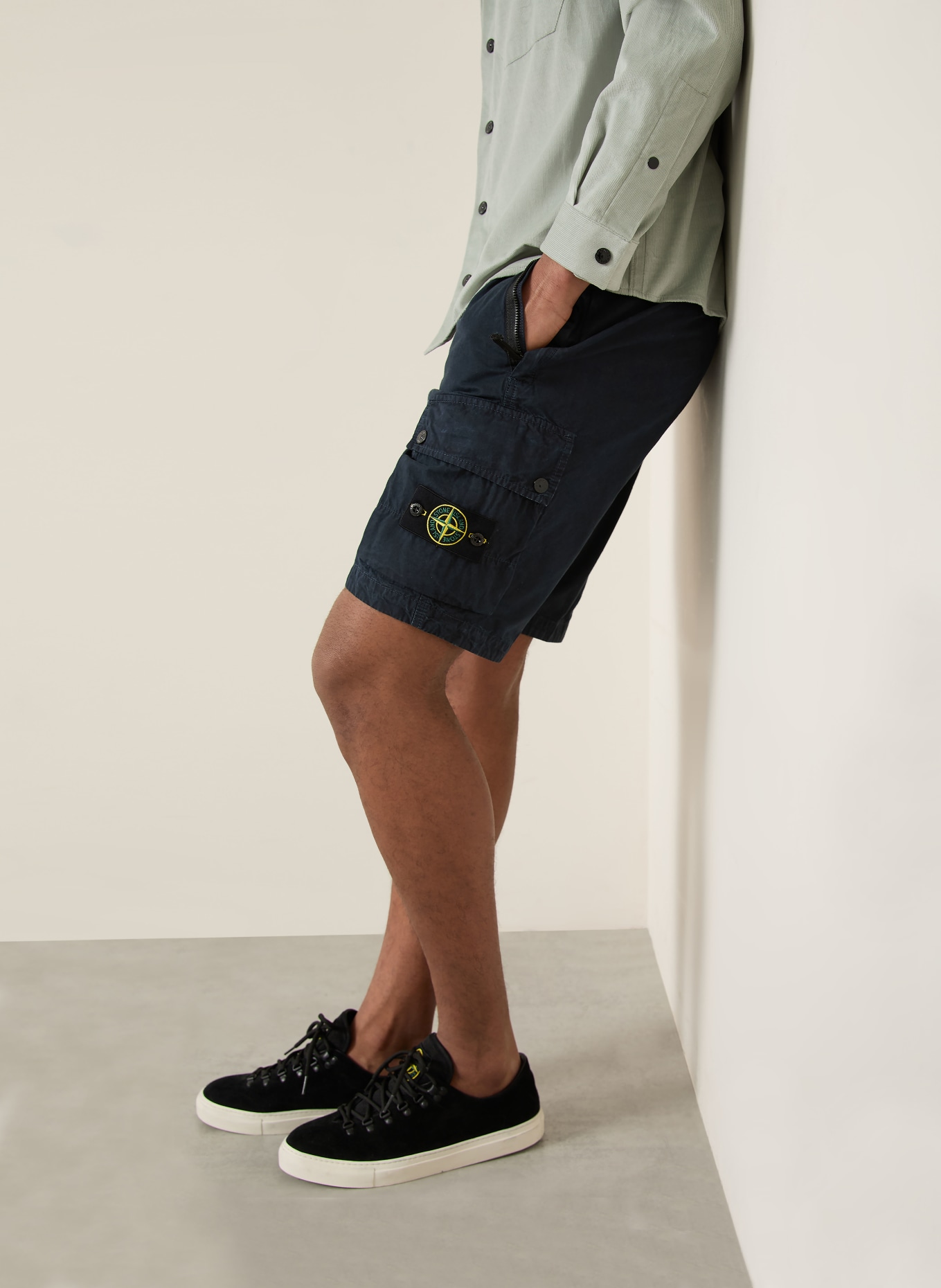 STONE ISLAND Cargoshorts: DUNKELBLAU