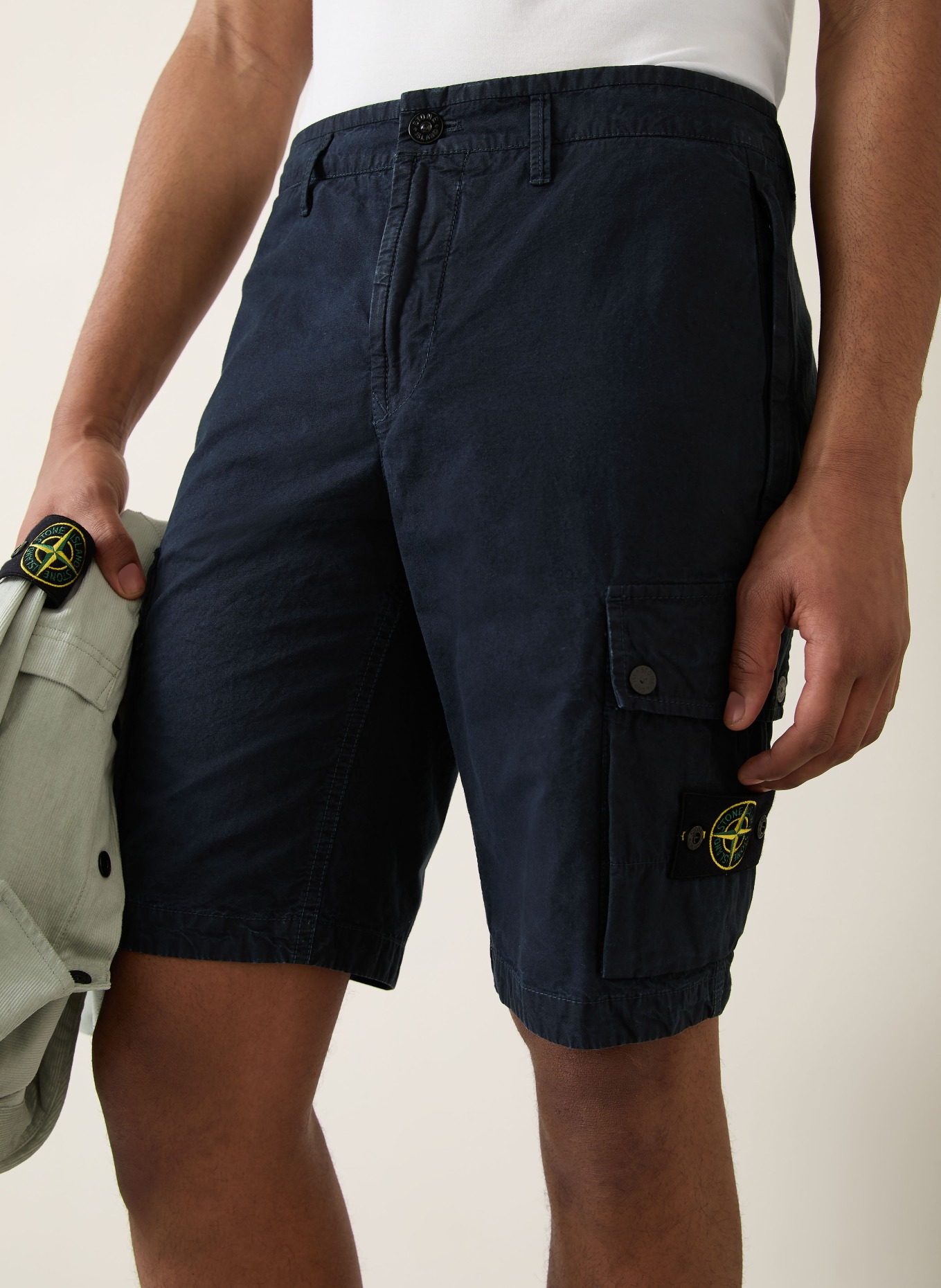 STONE ISLAND Cargoshorts: DUNKELBLAU