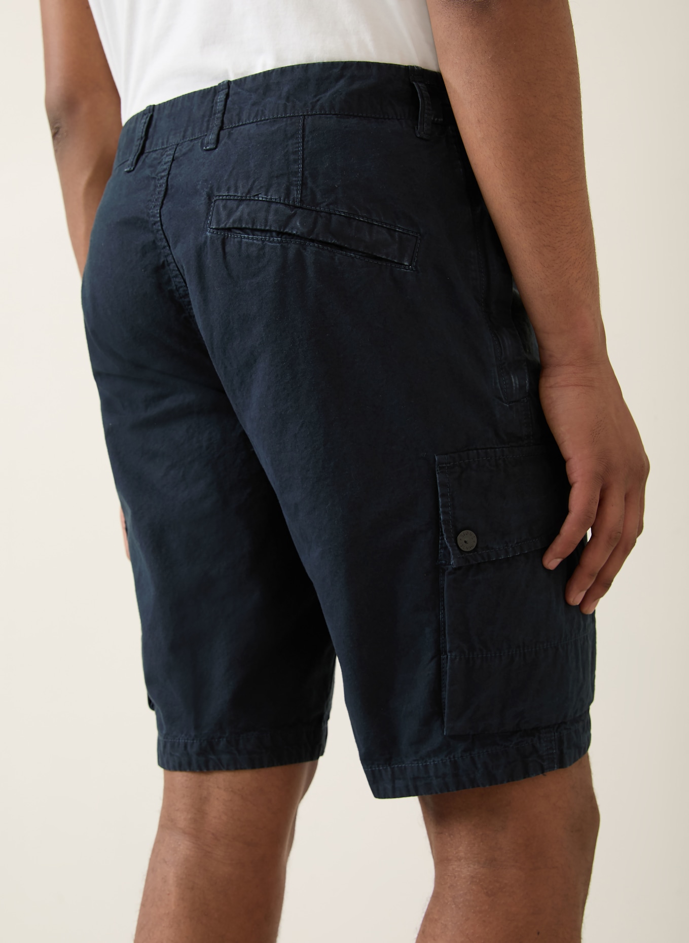 STONE ISLAND Cargoshorts: DUNKELBLAU
