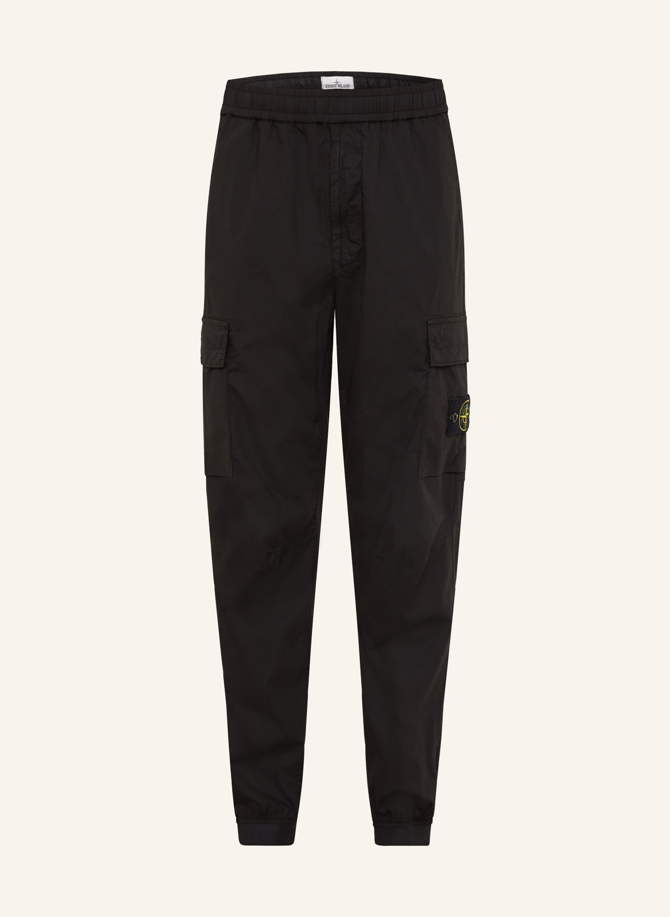 STONE ISLAND Regular fit cargo pants: BLACK