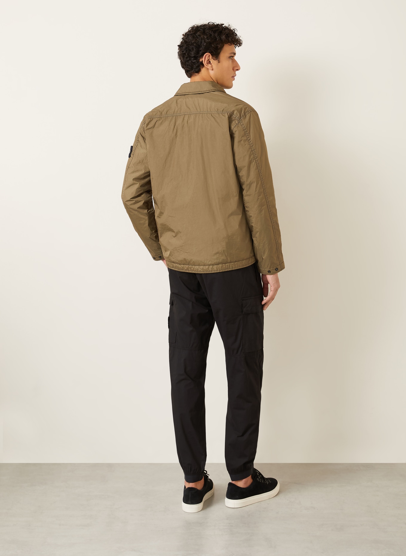 STONE ISLAND Regular fit cargo pants: BLACK