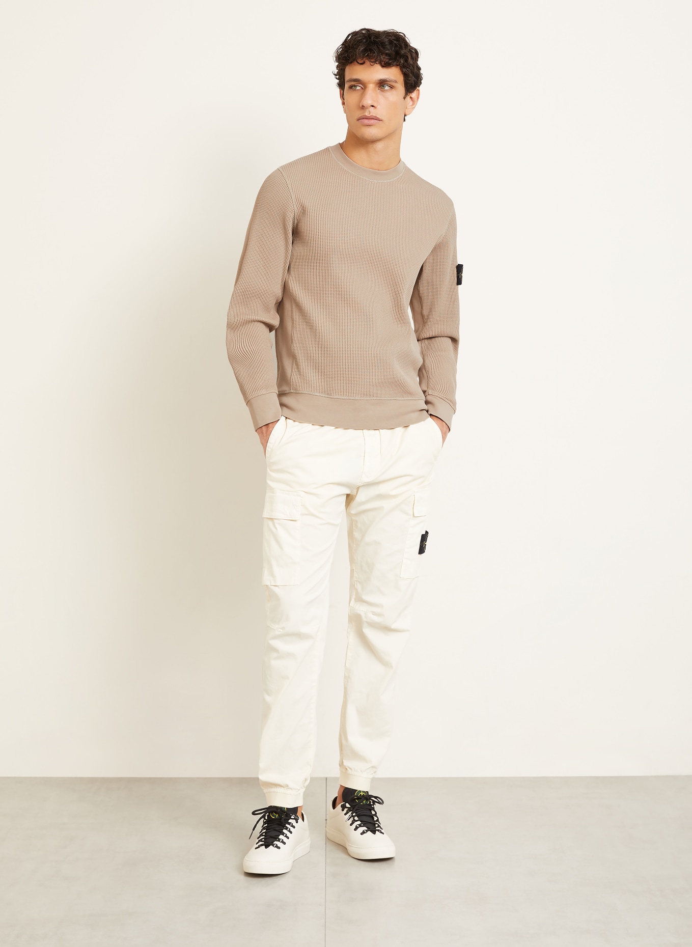 STONE ISLAND Pullover: BEIGE