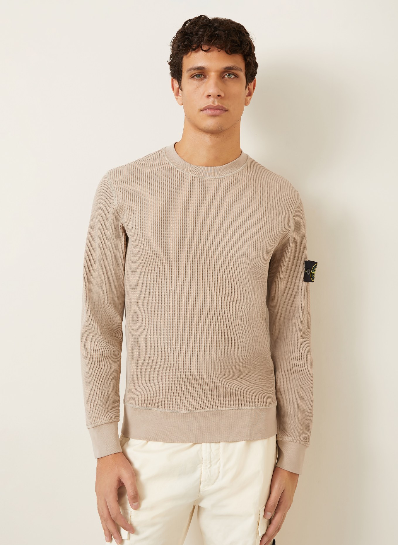 STONE ISLAND Pullover: BEIGE