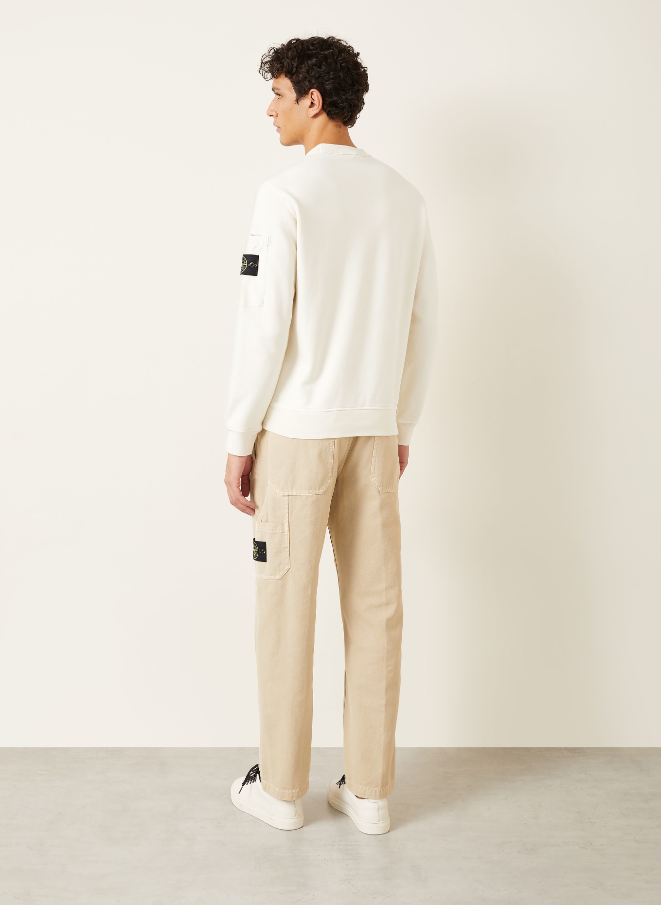 STONE ISLAND Sweatshirt: ECRU