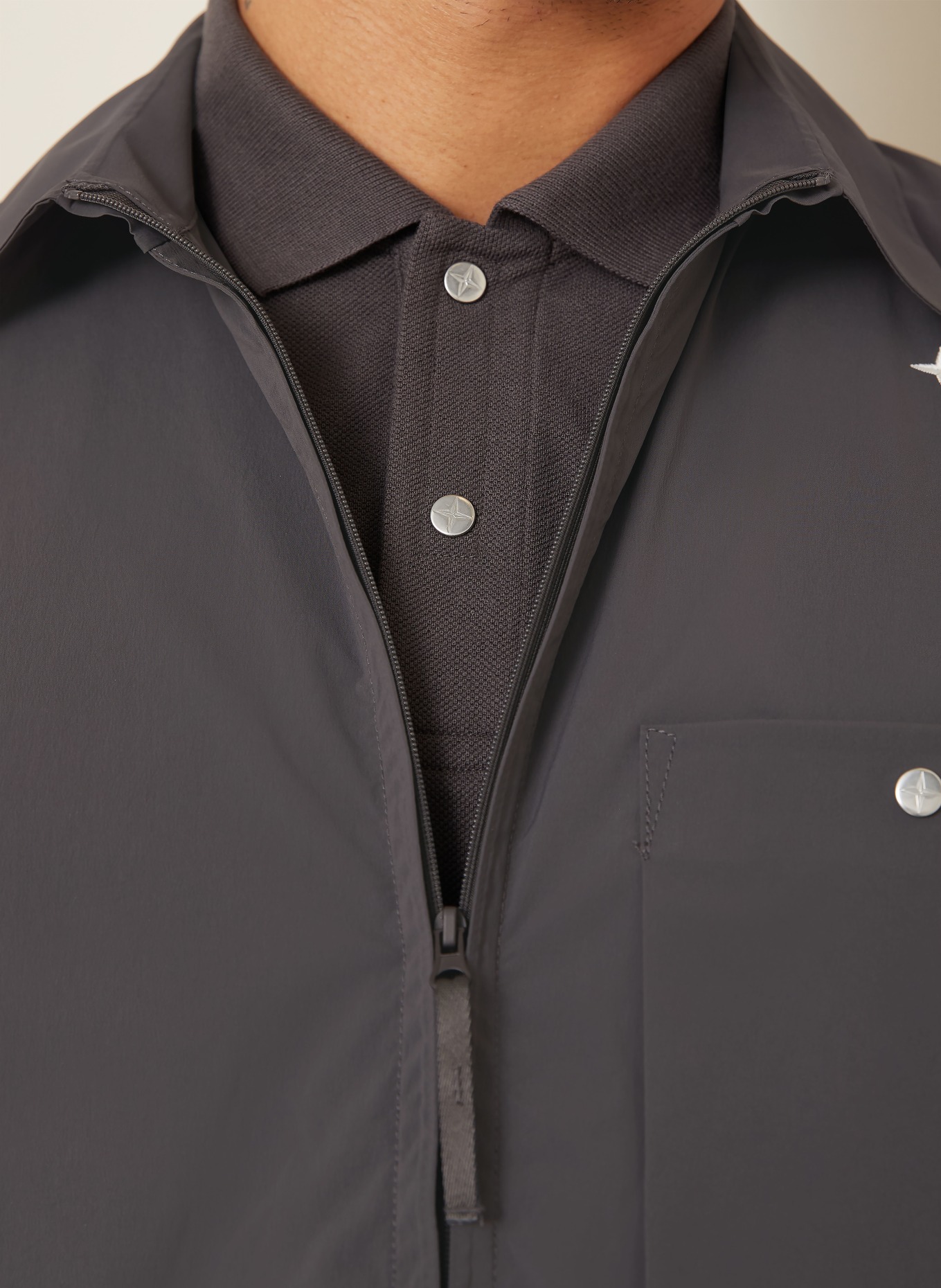 STONE ISLAND Overjacket STELLINA: DUNKELGRAU