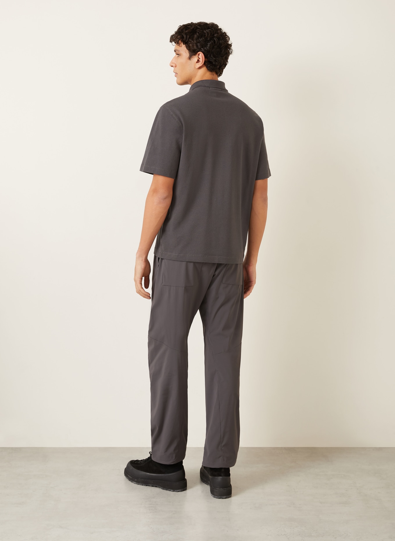 STONE ISLAND Koszulka polo z pikowanym wzorem STELLINA: SZARY