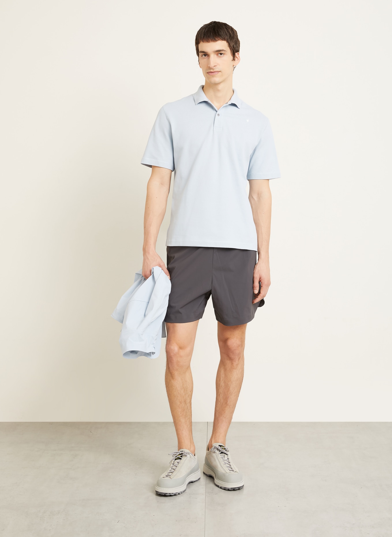 STONE ISLAND STELLINA piqué polo shirt: LIGHT BLUE
