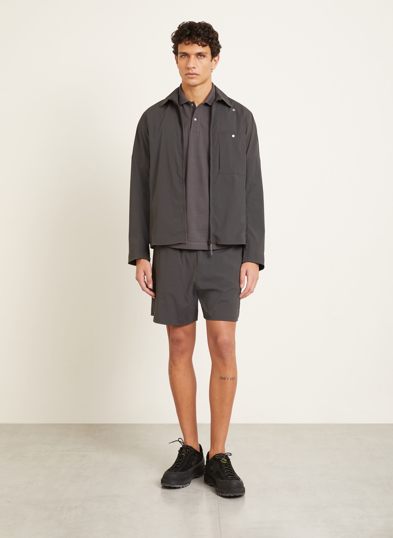 STONE ISLAND STELLINA shorts: DARK GRAY
