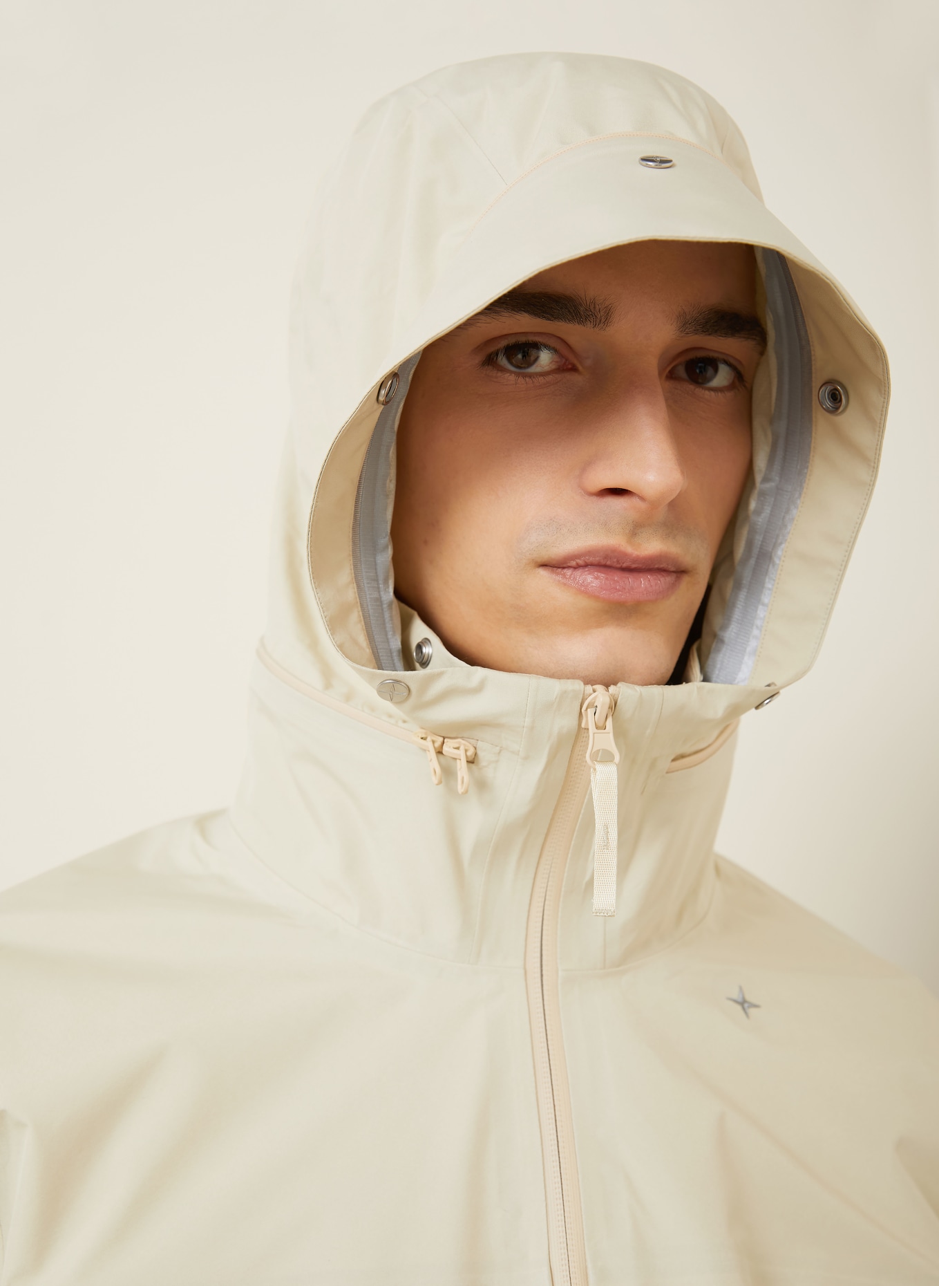 STONE ISLAND functional jacket: CREAM
