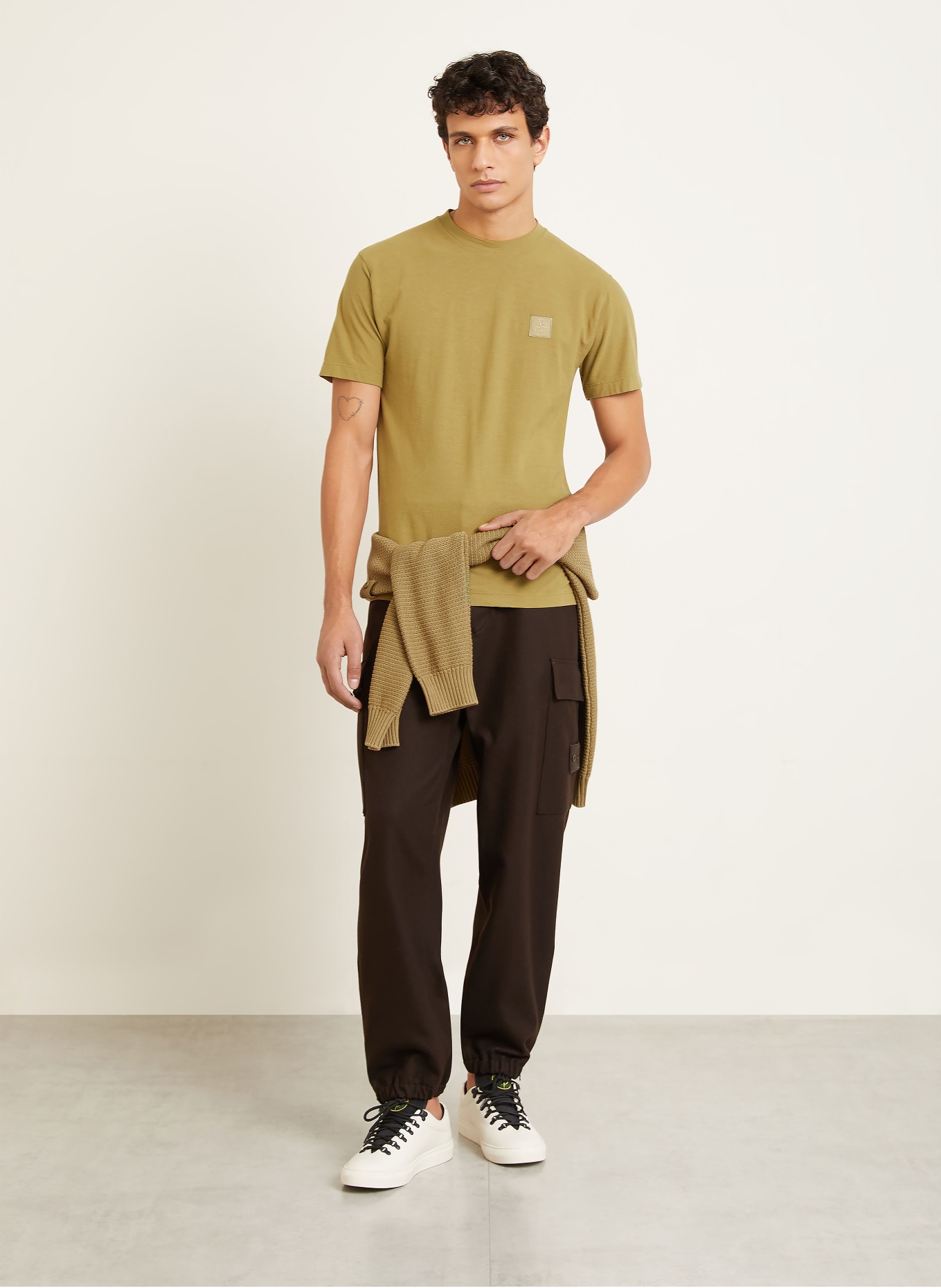 STONE ISLAND T-Shirt GHOST: COGNAC