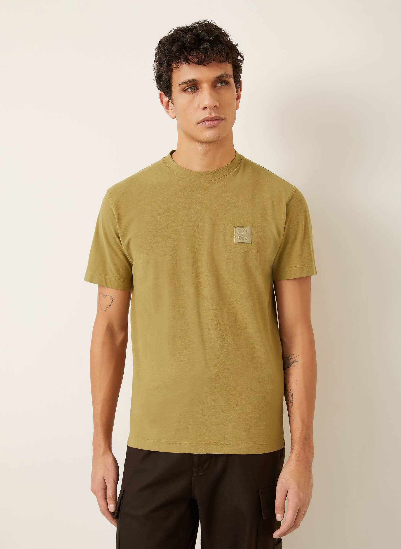 STONE ISLAND T-Shirt GHOST: COGNAC