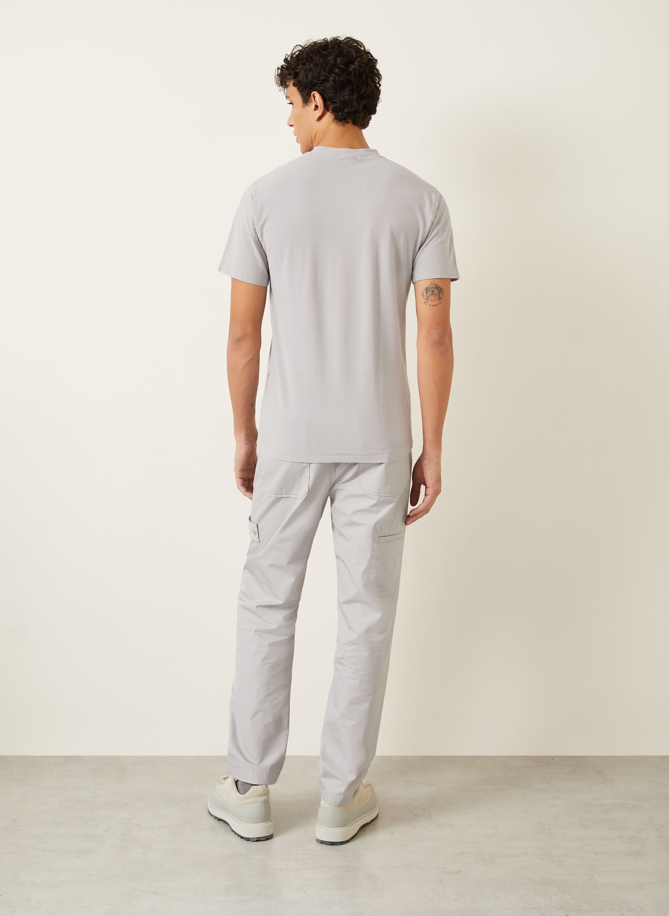 STONE ISLAND T-Shirt GHOST: HELLGRAU