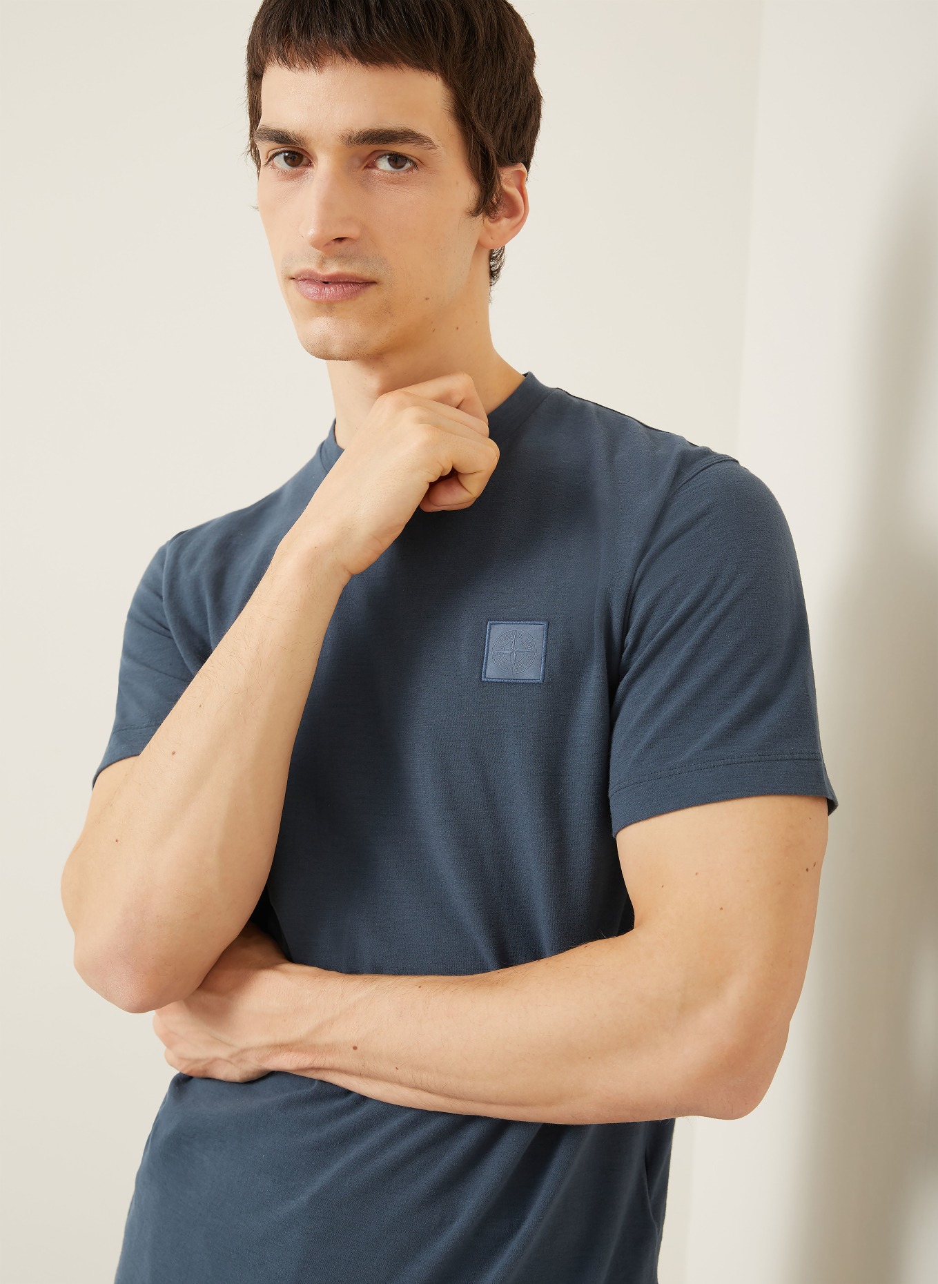 STONE ISLAND T-Shirt GHOST: DUNKELBLAU