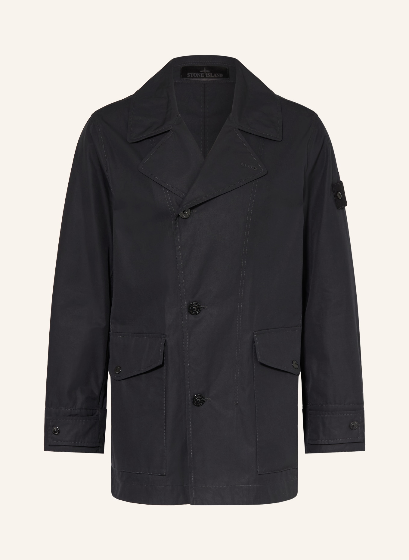 STONE ISLAND GHOST functional jacket: BLACK