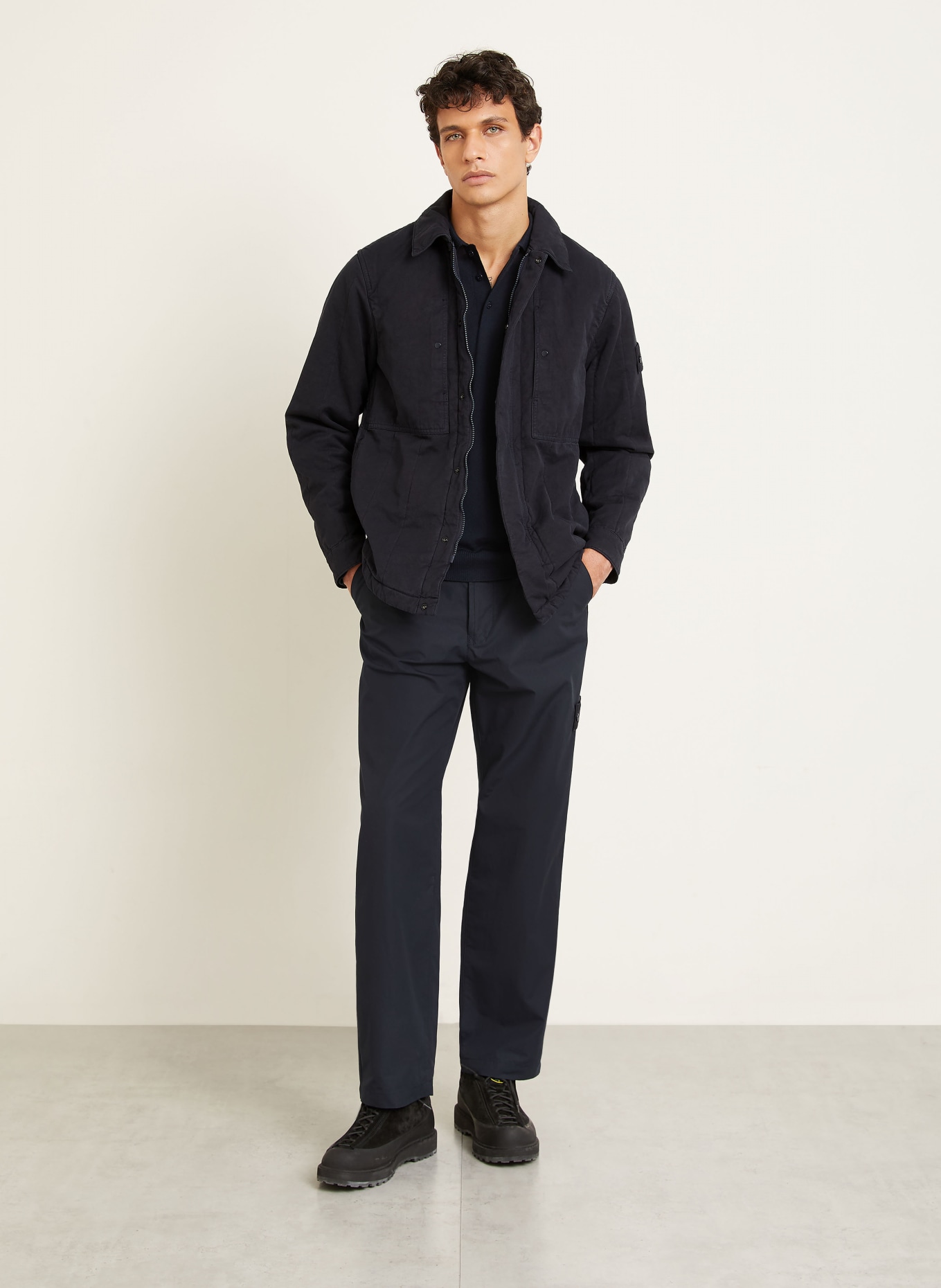 STONE ISLAND Overjacket: DUNKELBLAU