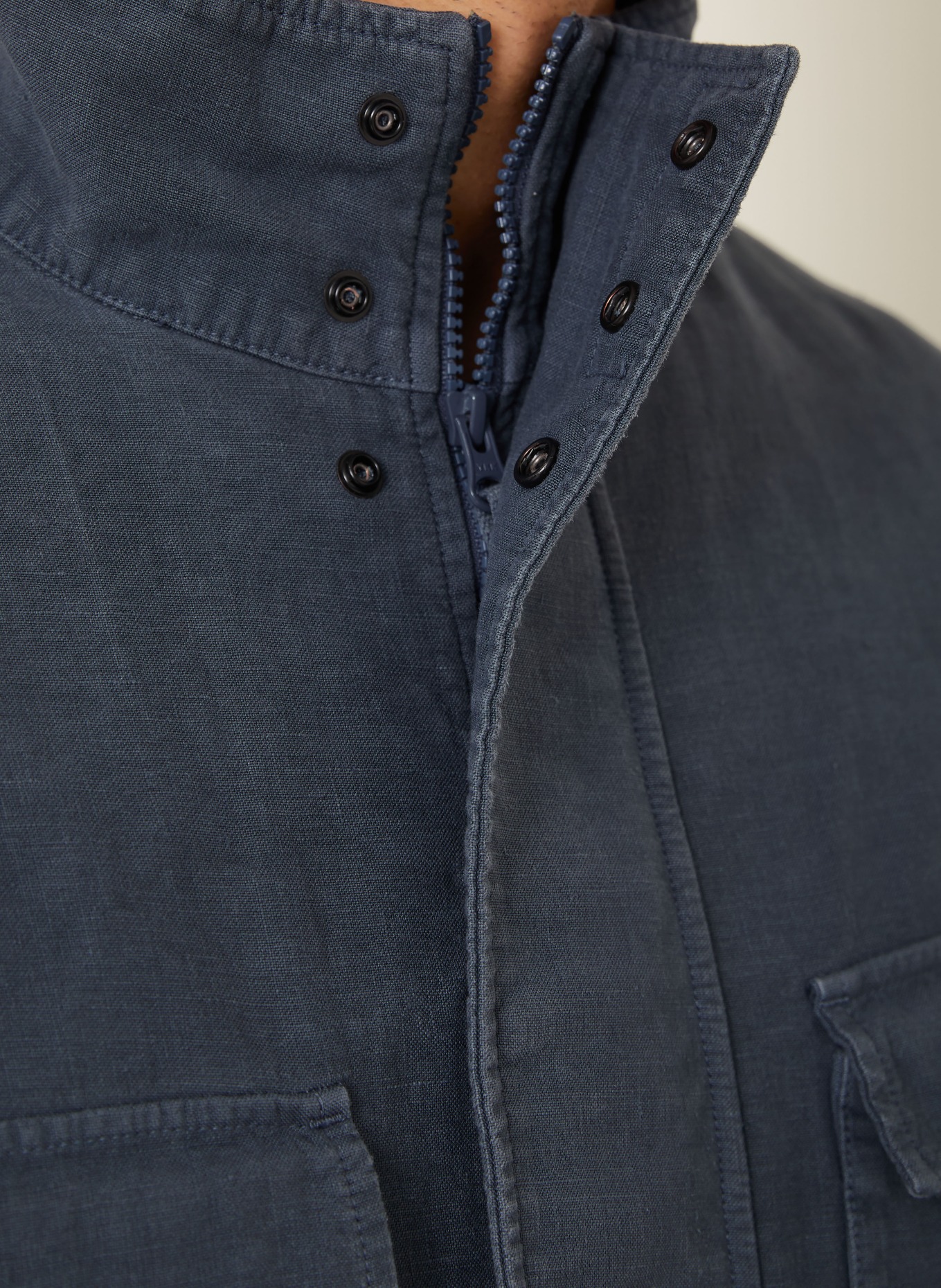 STONE ISLAND Field jacket GHOST with drawstrings: DARK GRAY