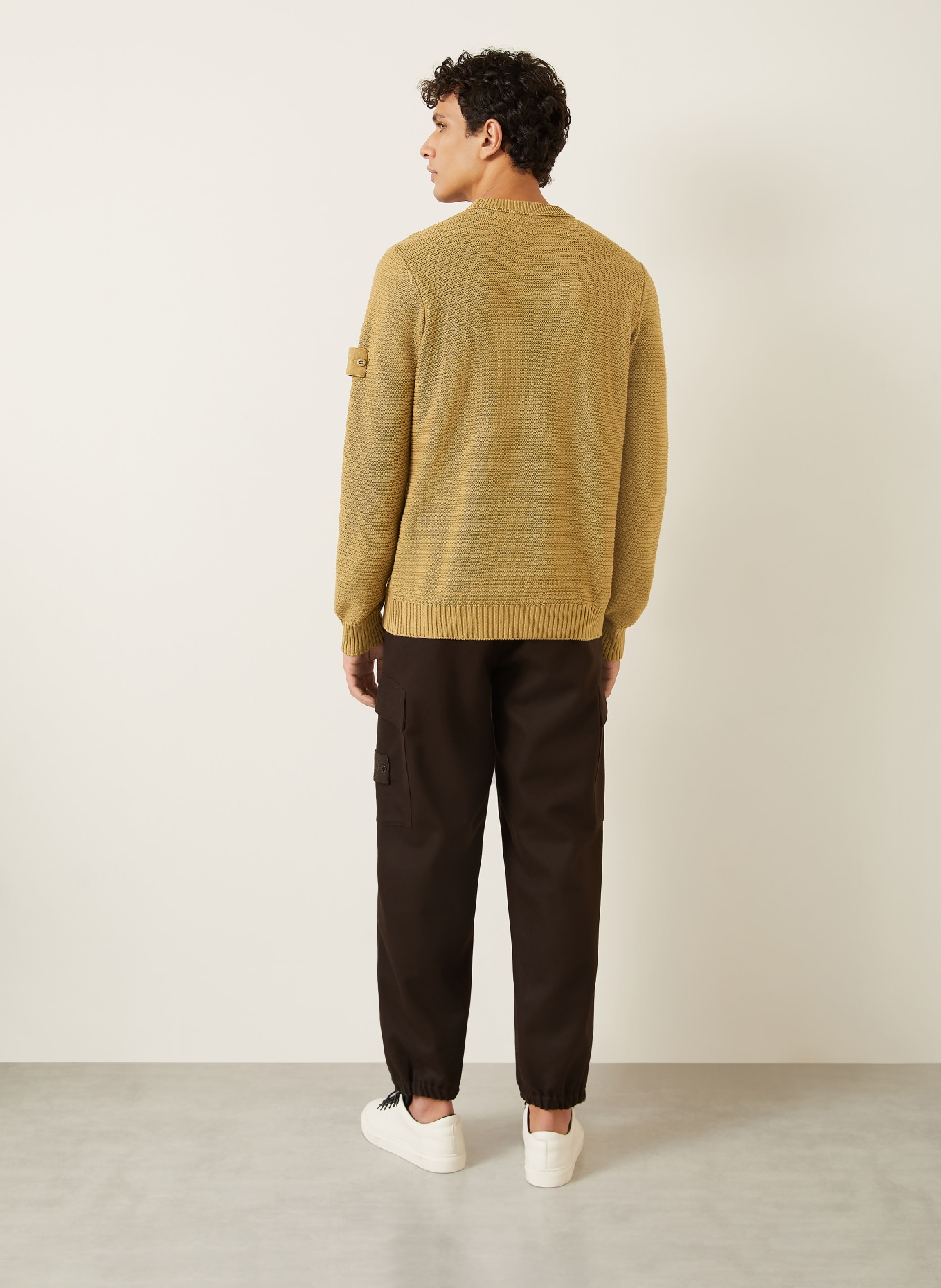 STONE ISLAND GHOST sweater: COGNAC