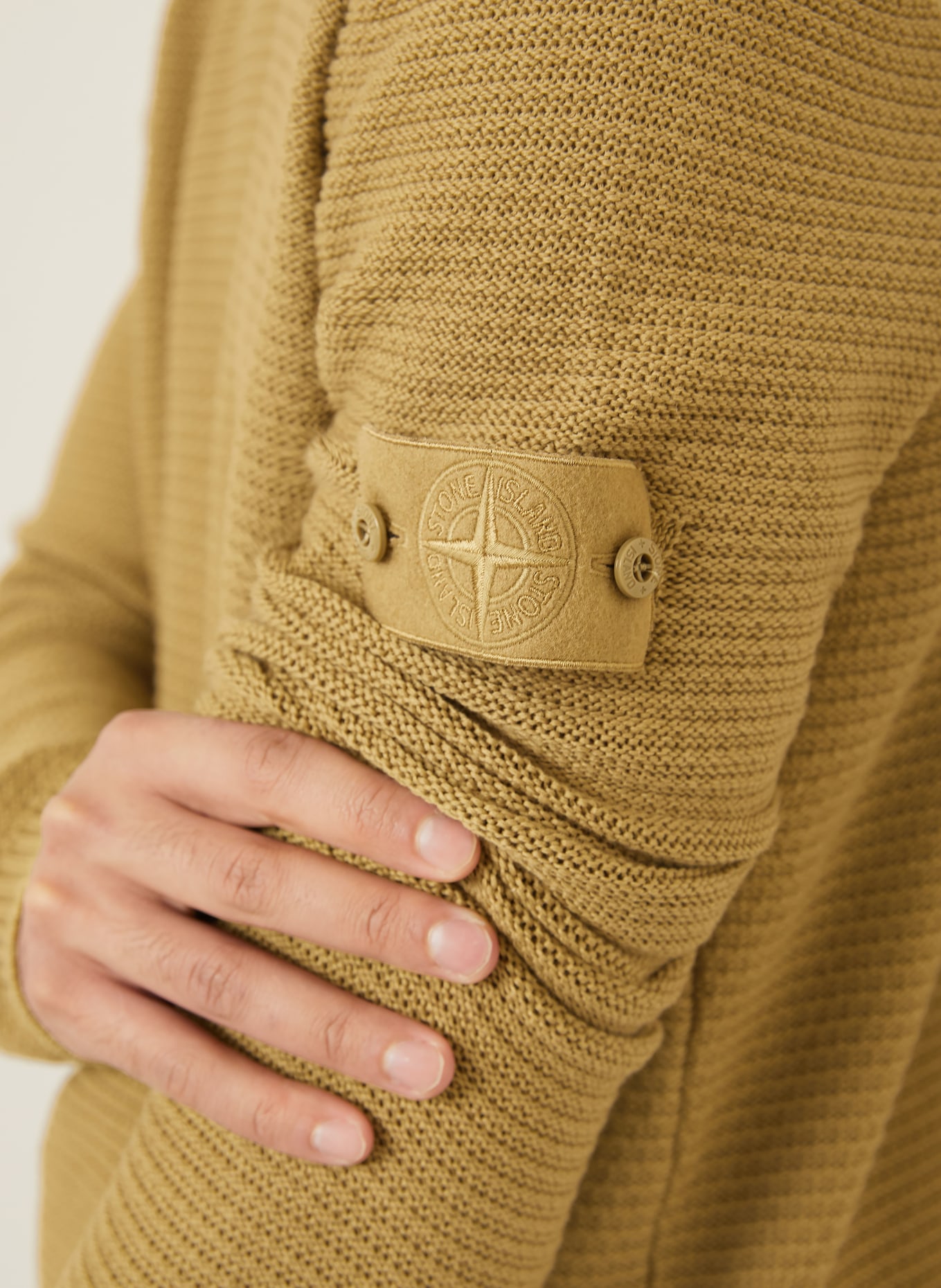 STONE ISLAND GHOST sweater: COGNAC